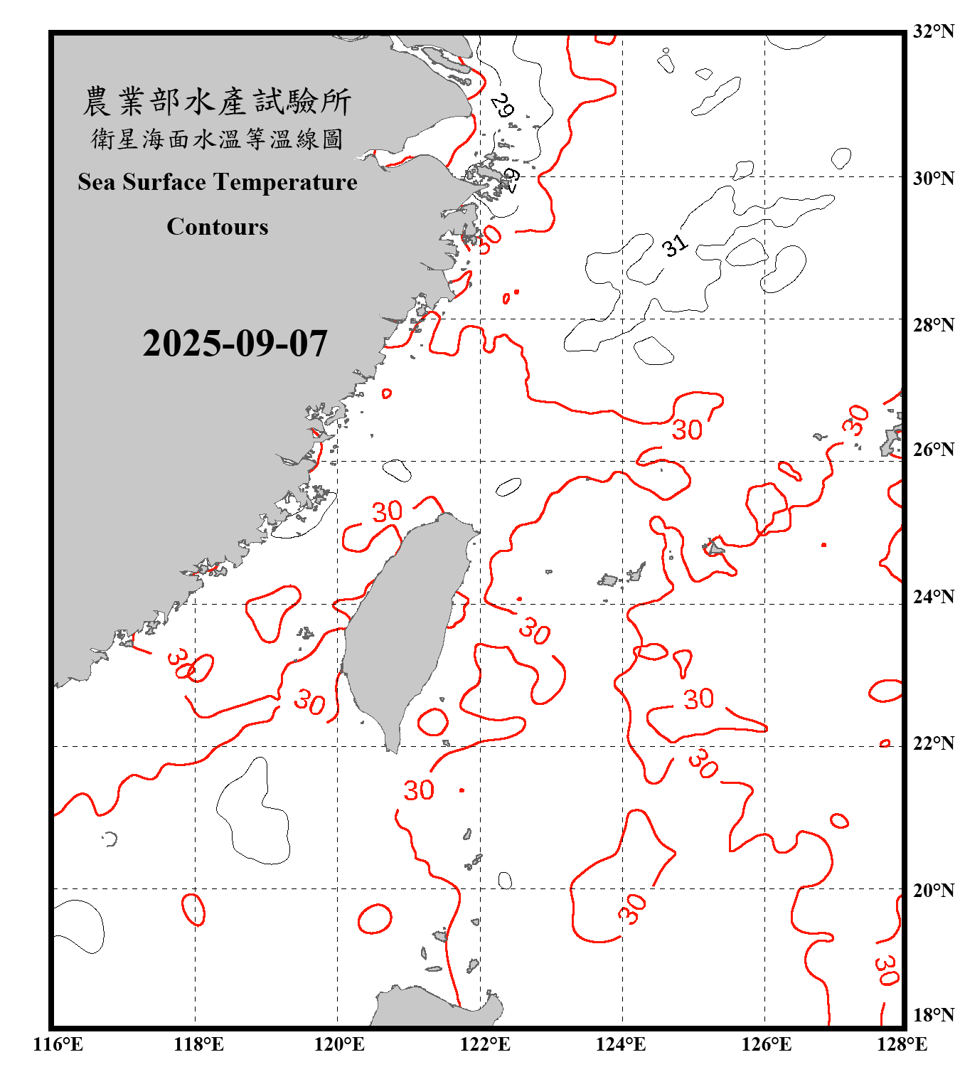 domain-taiwan_20250907090000-JPL-L4_GHRSST-SSTfnd-MUR-GLOB-v02.0-fv04.1.nc_contour_only