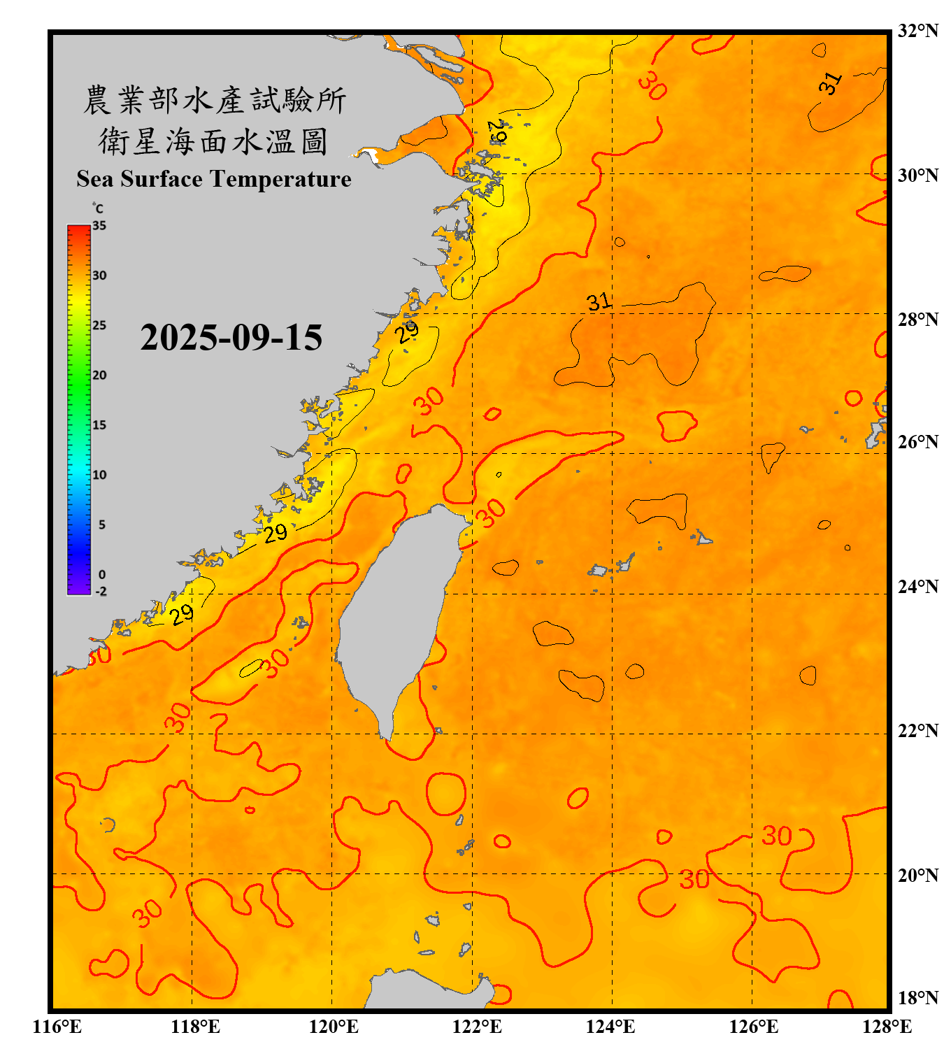 domain-taiwan_20250915090000-JPL-L4_GHRSST-SSTfnd-MUR-GLOB-v02.0-fv04.1.nc_contour