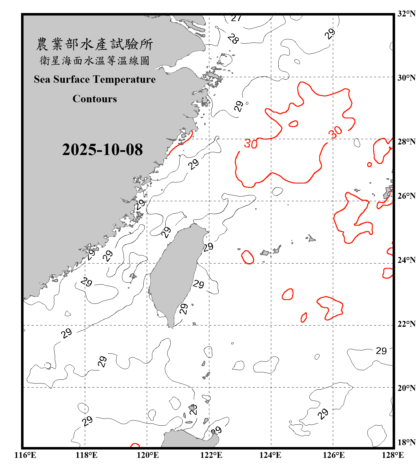 domain-taiwan_20251008090000-JPL-L4_GHRSST-SSTfnd-MUR-GLOB-v02.0-fv04.1.nc_contour_only