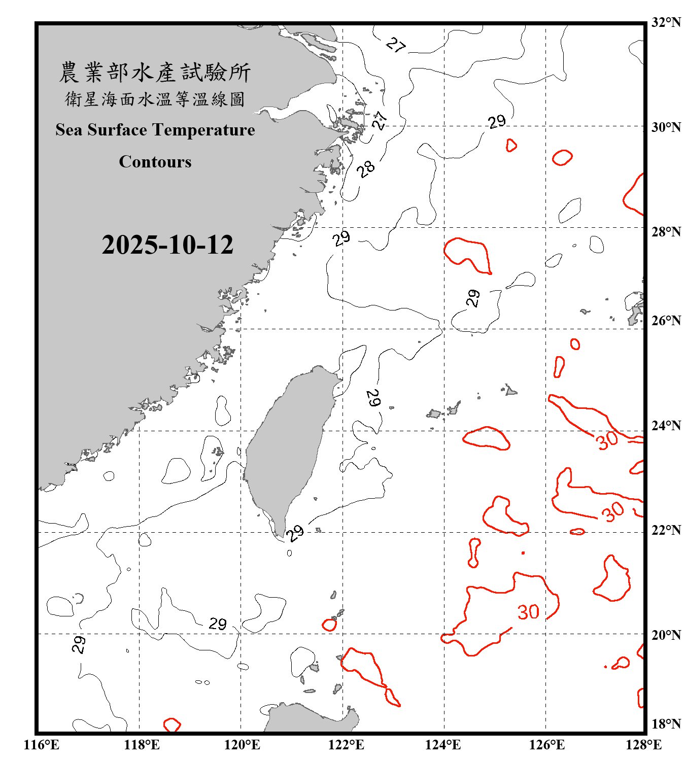 domain-taiwan_20251012090000-JPL-L4_GHRSST-SSTfnd-MUR-GLOB-v02.0-fv04.1.nc_contour_only