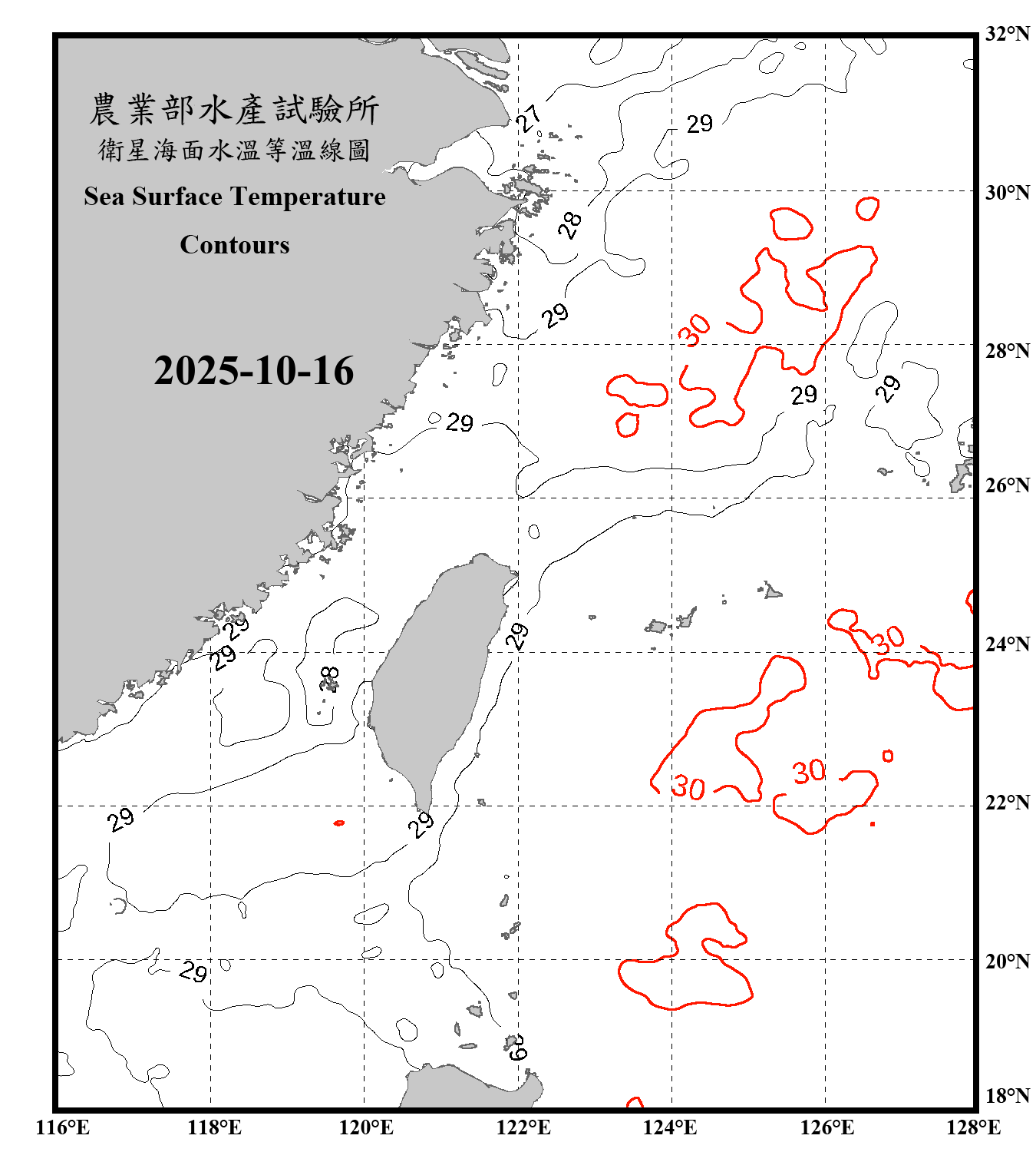 domain-taiwan_20251016090000-JPL-L4_GHRSST-SSTfnd-MUR-GLOB-v02.0-fv04.1.nc_contour_only