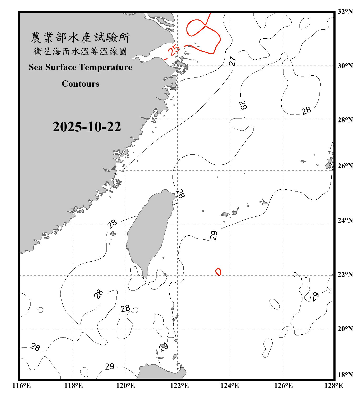 domain-taiwan_20251022090000-JPL-L4_GHRSST-SSTfnd-MUR-GLOB-v02.0-fv04.1.nc_contour_only