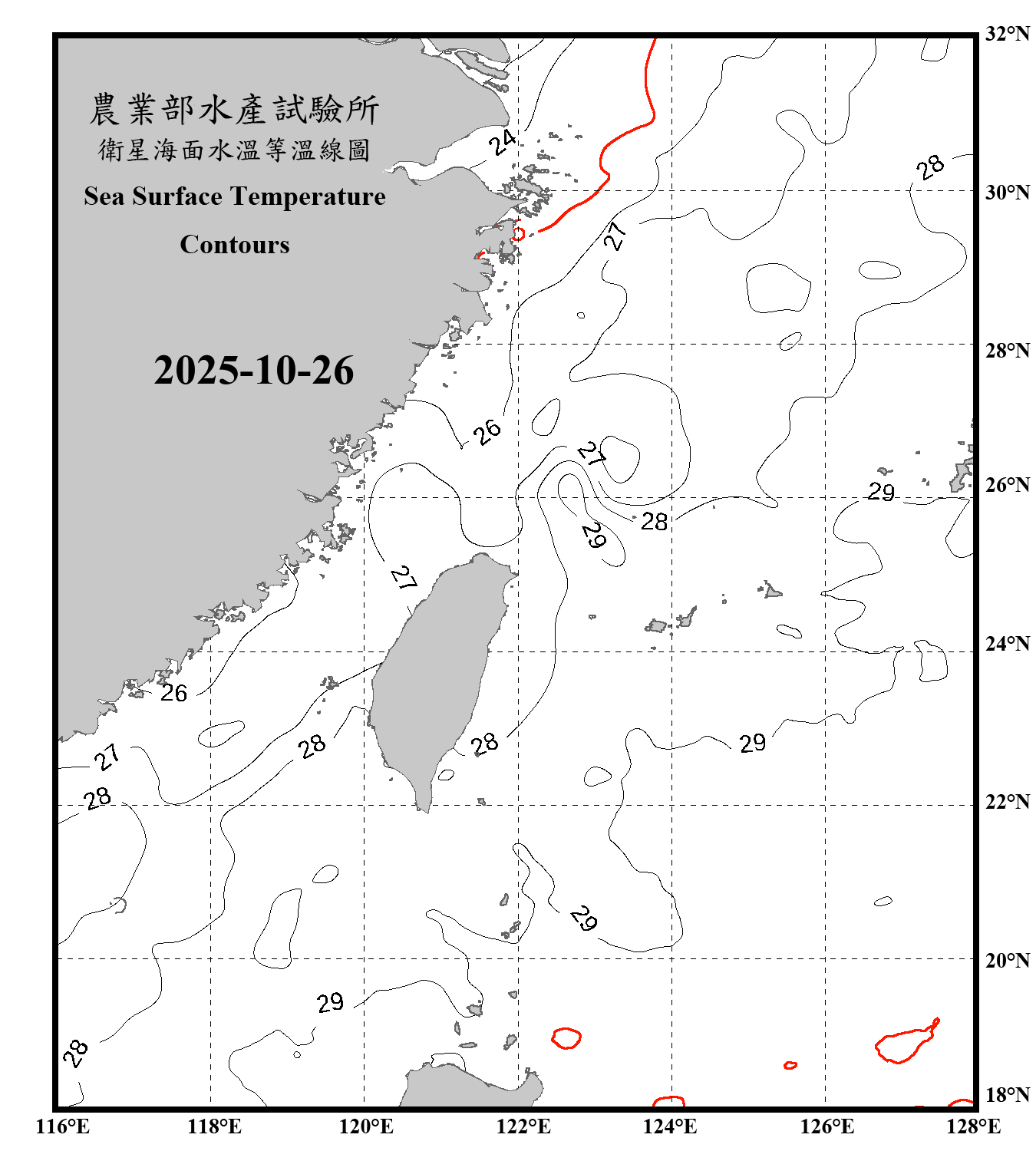 domain-taiwan_20251026090000-JPL-L4_GHRSST-SSTfnd-MUR-GLOB-v02.0-fv04.1.nc_contour_only