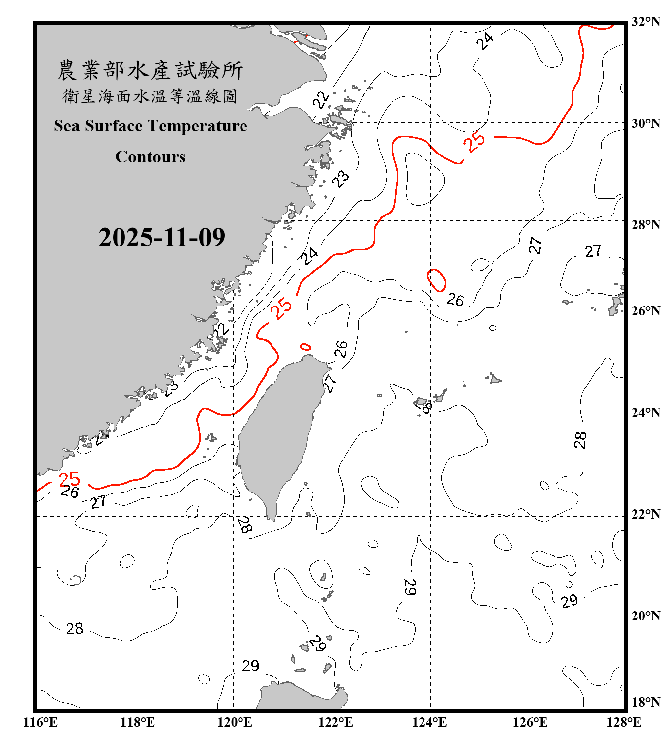 domain-taiwan_20251109090000-JPL-L4_GHRSST-SSTfnd-MUR-GLOB-v02.0-fv04.1.nc_contour_only