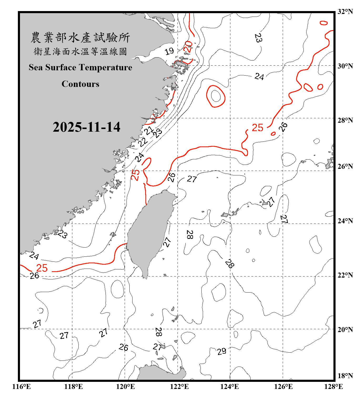 domain-taiwan_20251114090000-JPL-L4_GHRSST-SSTfnd-MUR-GLOB-v02.0-fv04.1.nc_contour_only