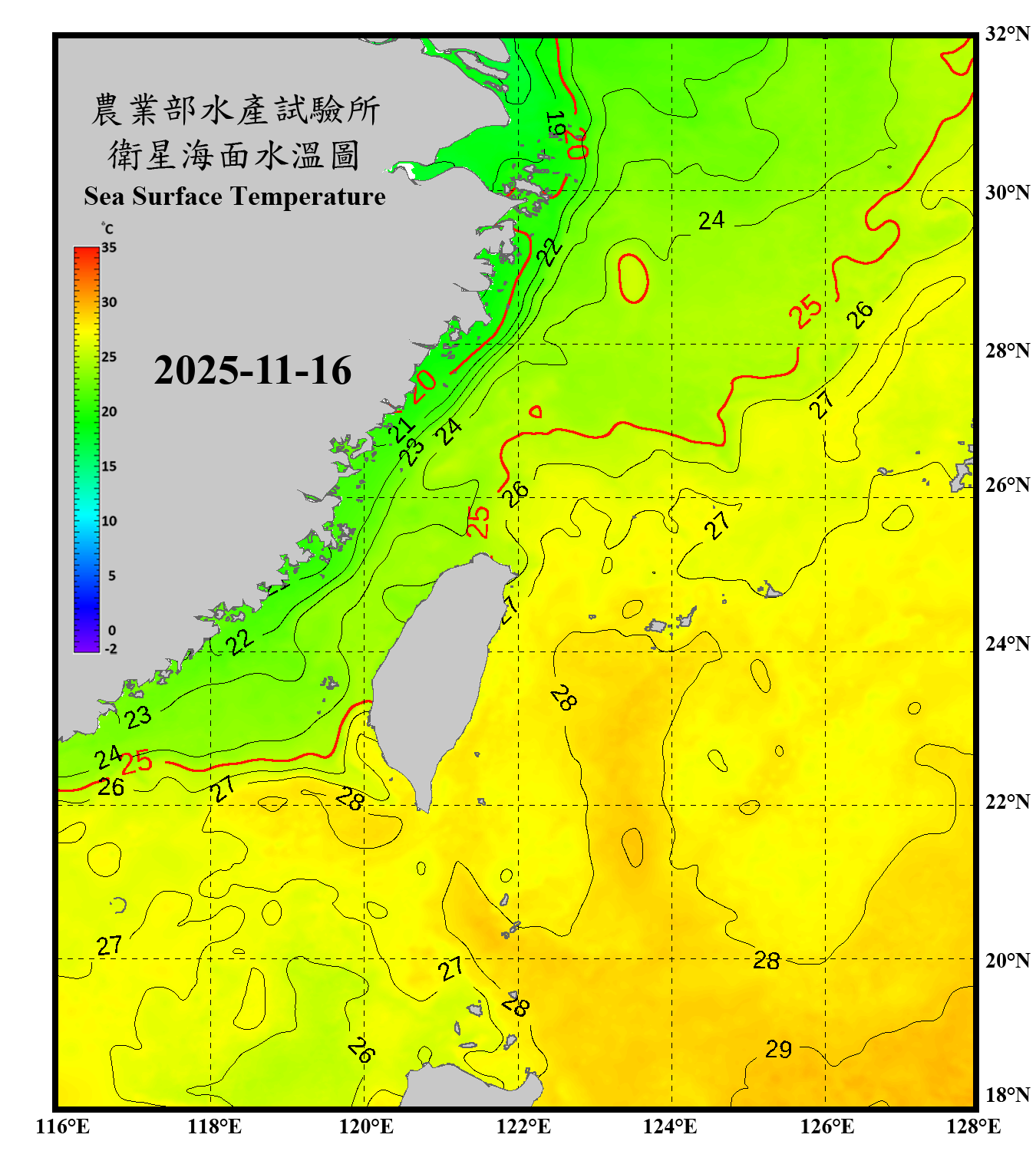 domain-taiwan_20251116090000-JPL-L4_GHRSST-SSTfnd-MUR-GLOB-v02.0-fv04.1.nc_contour