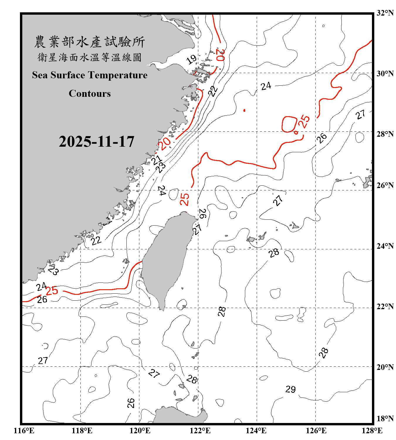 domain-taiwan_20251117090000-JPL-L4_GHRSST-SSTfnd-MUR-GLOB-v02.0-fv04.1.nc_contour_only
