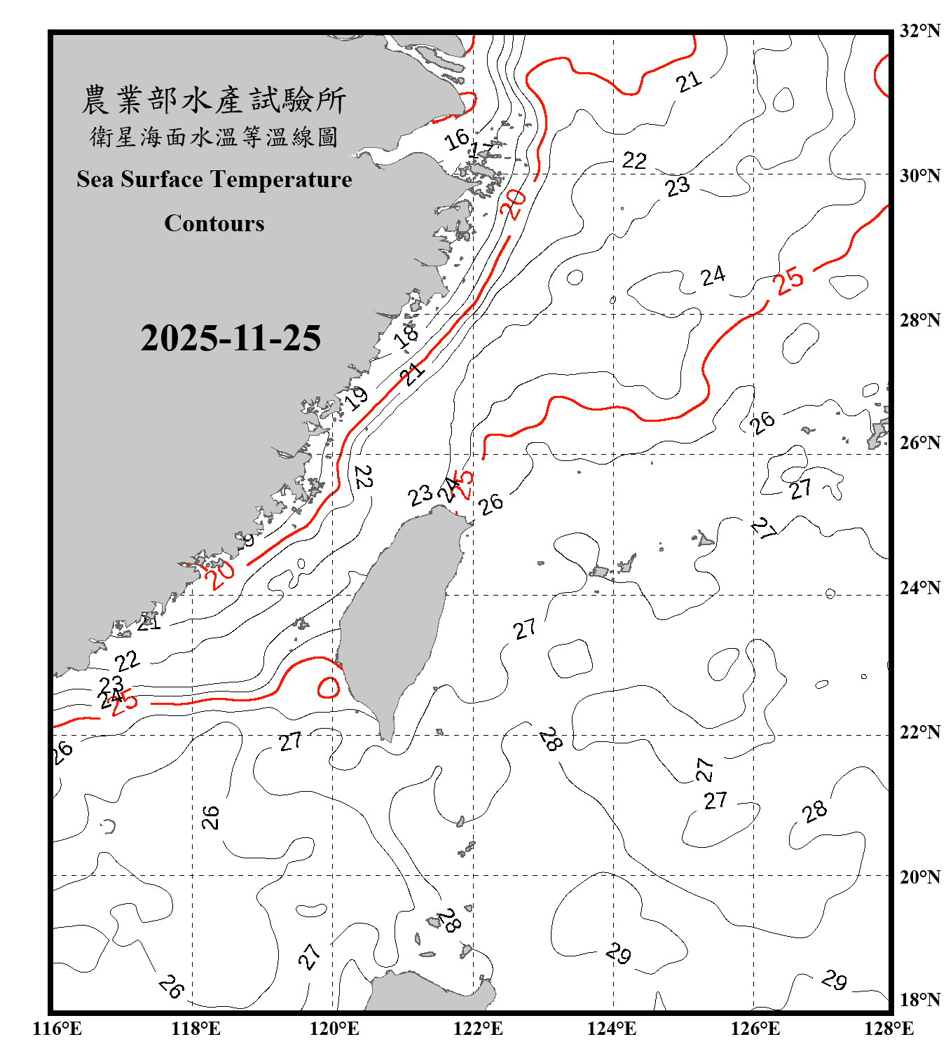 domain-taiwan_20251125090000-JPL-L4_GHRSST-SSTfnd-MUR-GLOB-v02.0-fv04.1.nc_contour_only