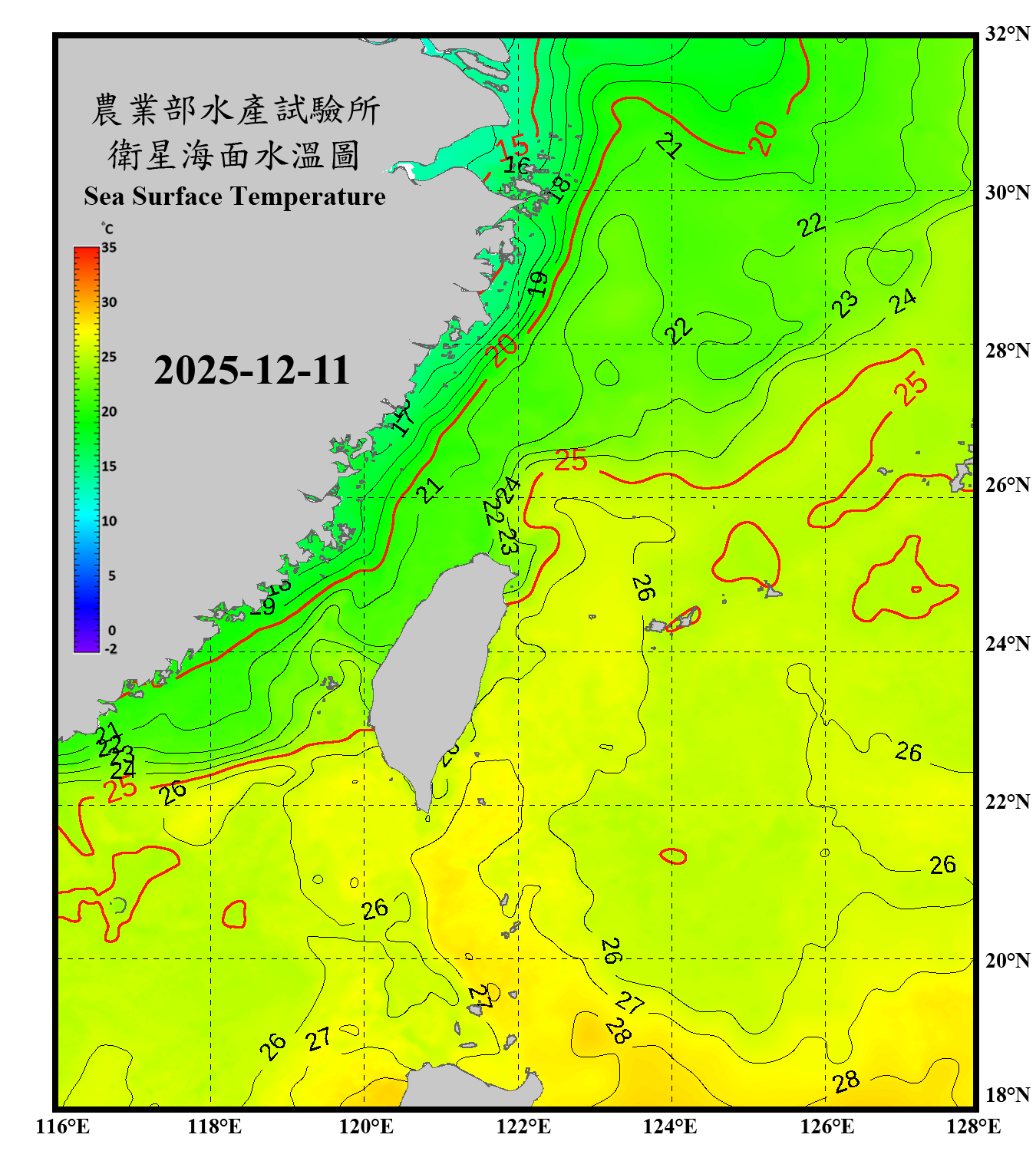 domain-taiwan_20251211090000-JPL-L4_GHRSST-SSTfnd-MUR-GLOB-v02.0-fv04.1.nc_contour