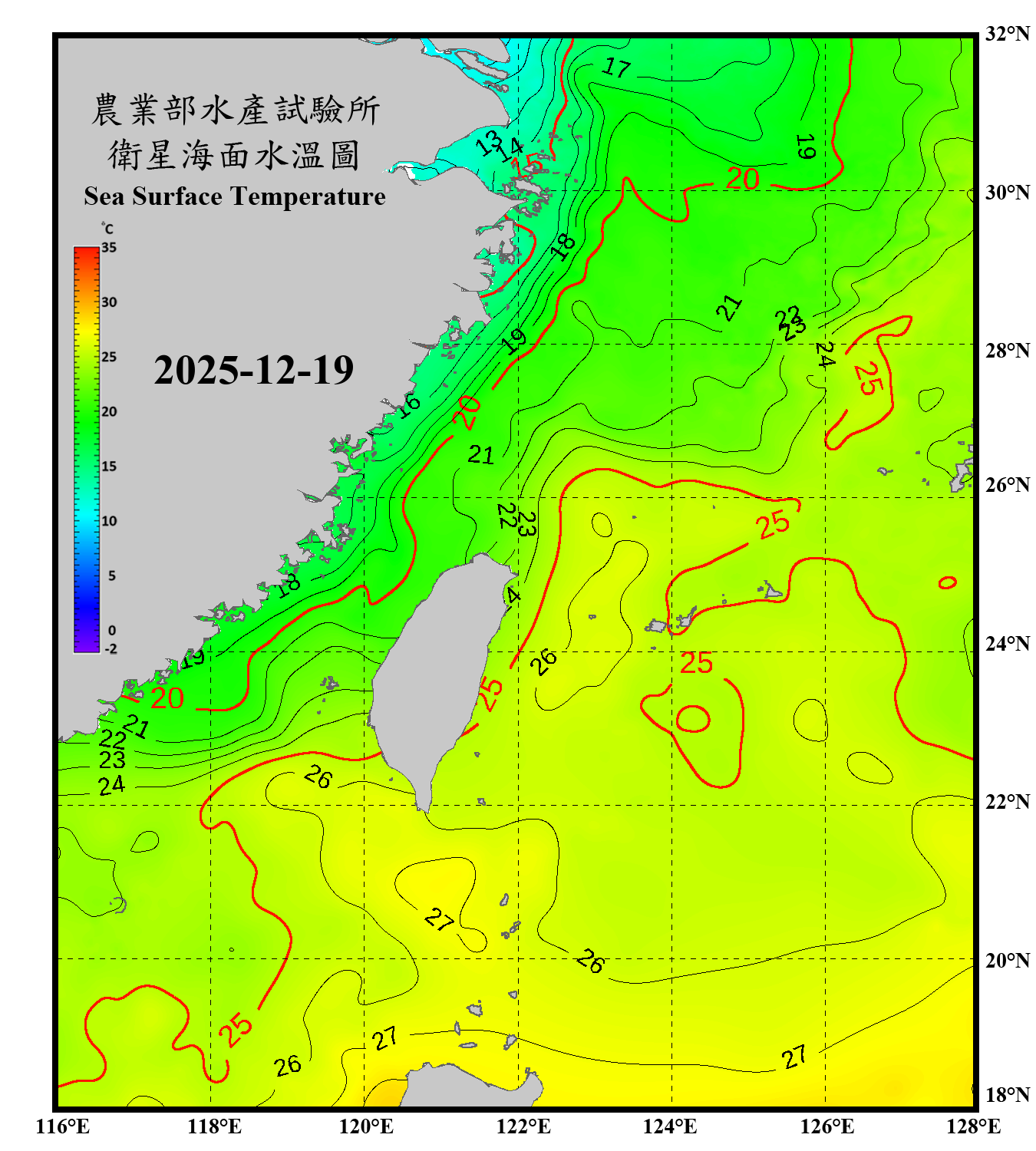 domain-taiwan_20251219090000-JPL-L4_GHRSST-SSTfnd-MUR-GLOB-v02.0-fv04.1.nc_contour