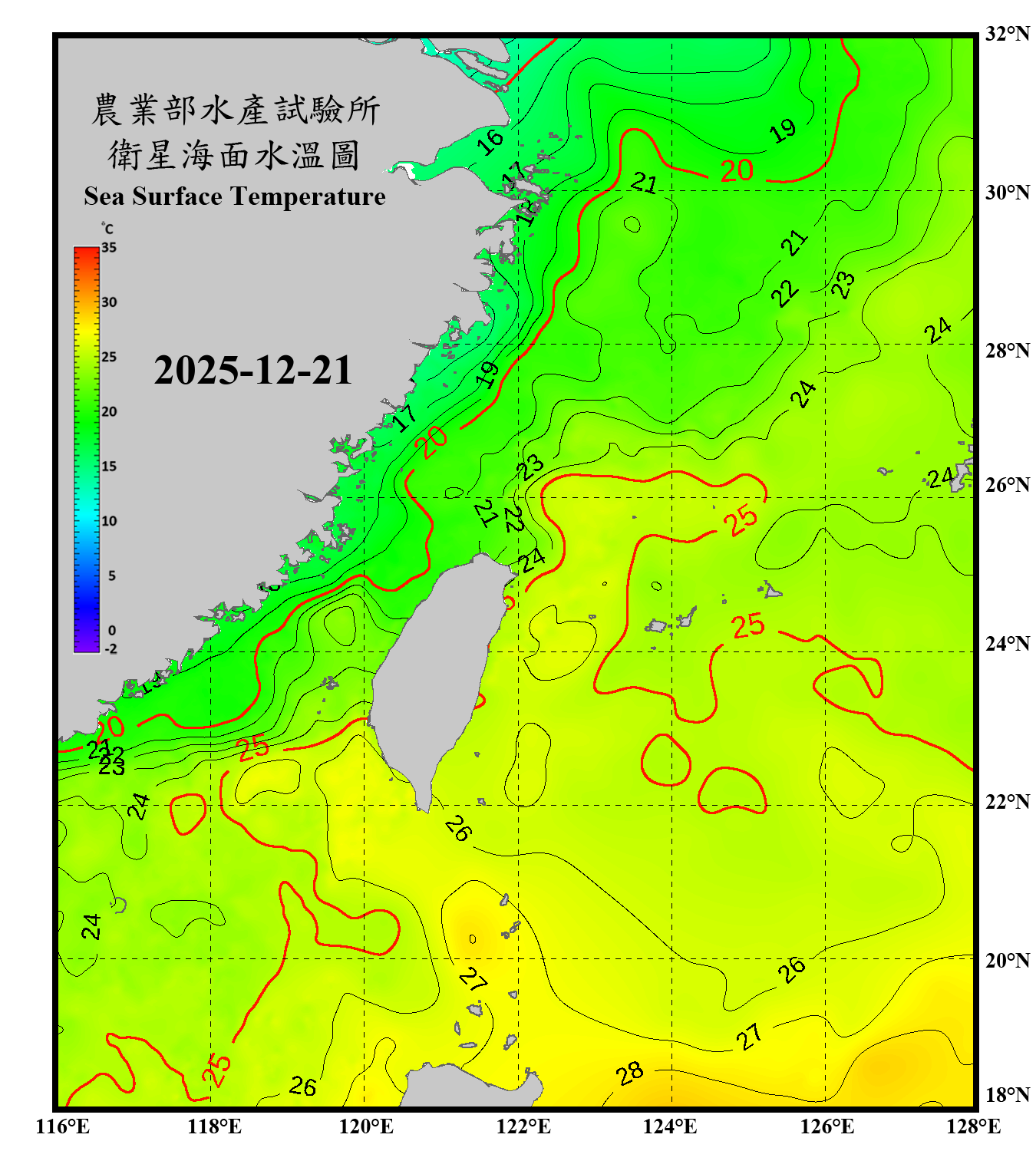 domain-taiwan_20251221090000-JPL-L4_GHRSST-SSTfnd-MUR-GLOB-v02.0-fv04.1.nc_contour