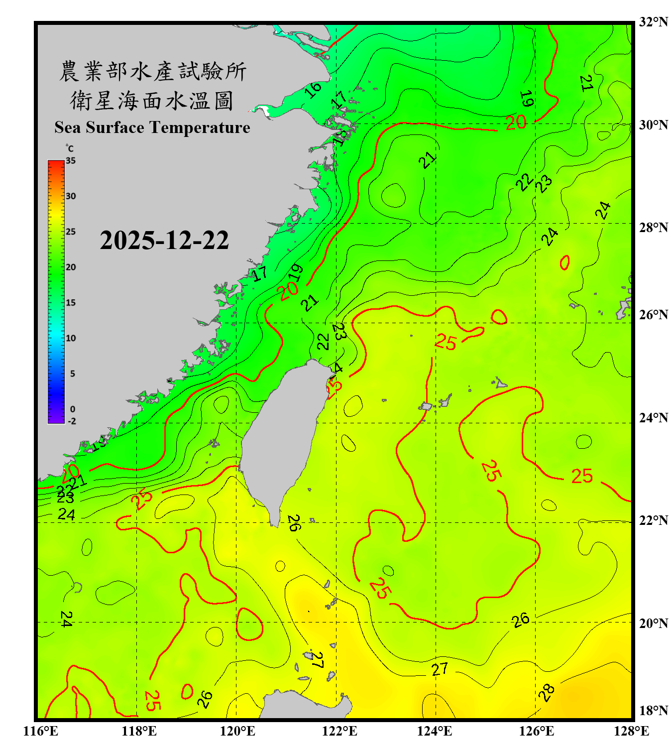 domain-taiwan_20251222090000-JPL-L4_GHRSST-SSTfnd-MUR-GLOB-v02.0-fv04.1.nc_contour