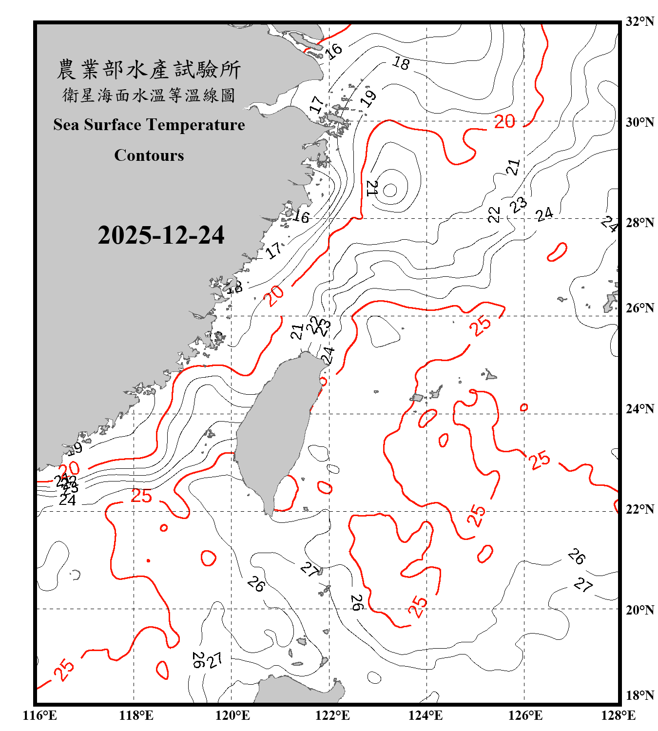 domain-taiwan_20251224090000-JPL-L4_GHRSST-SSTfnd-MUR-GLOB-v02.0-fv04.1.nc_contour_only