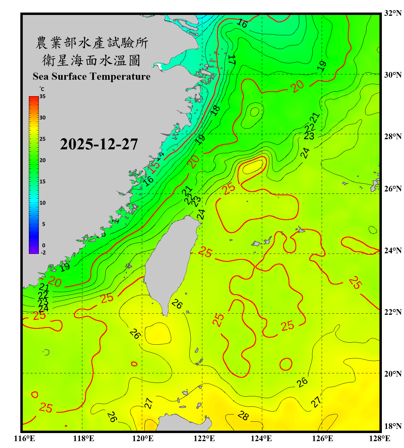 domain-taiwan_20251227090000-JPL-L4_GHRSST-SSTfnd-MUR-GLOB-v02.0-fv04.1.nc_contour