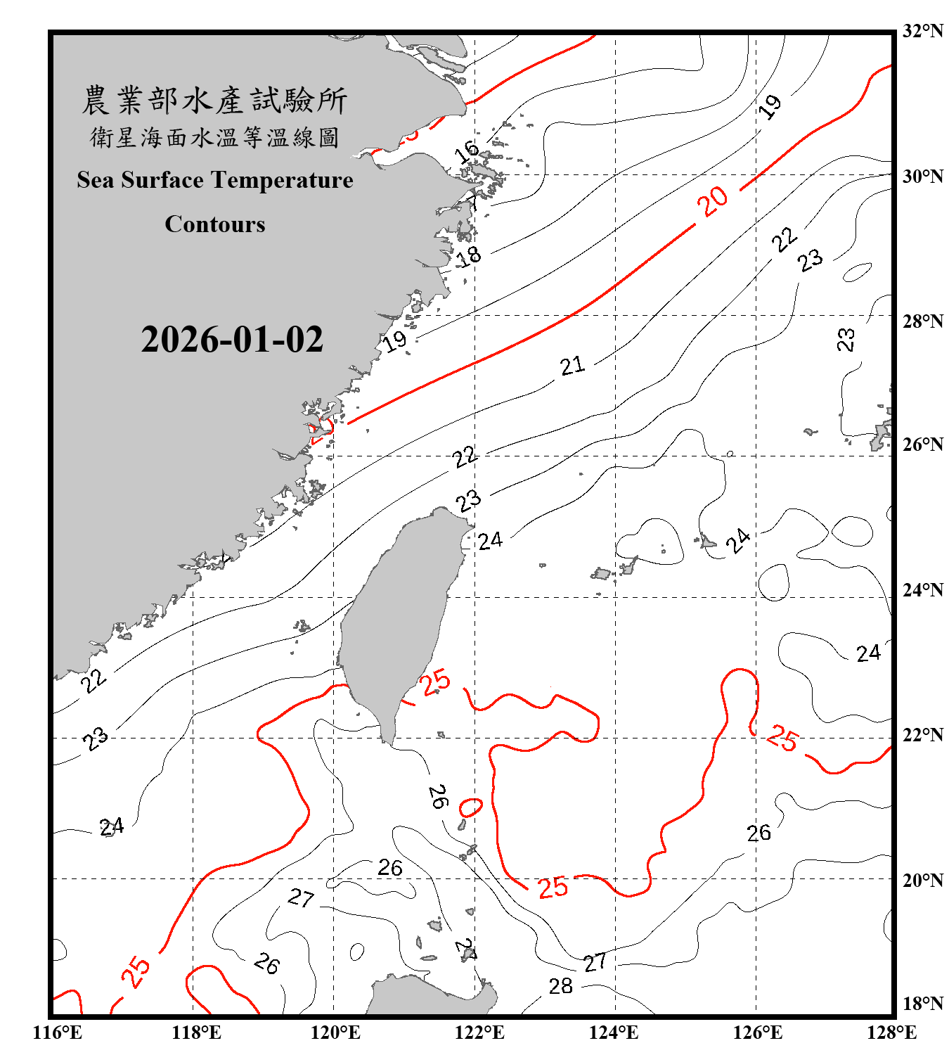 domain-taiwan_20260102090000-JPL-L4_GHRSST-SSTfnd-MUR-GLOB-v02.0-fv04.1.nc_contour_only