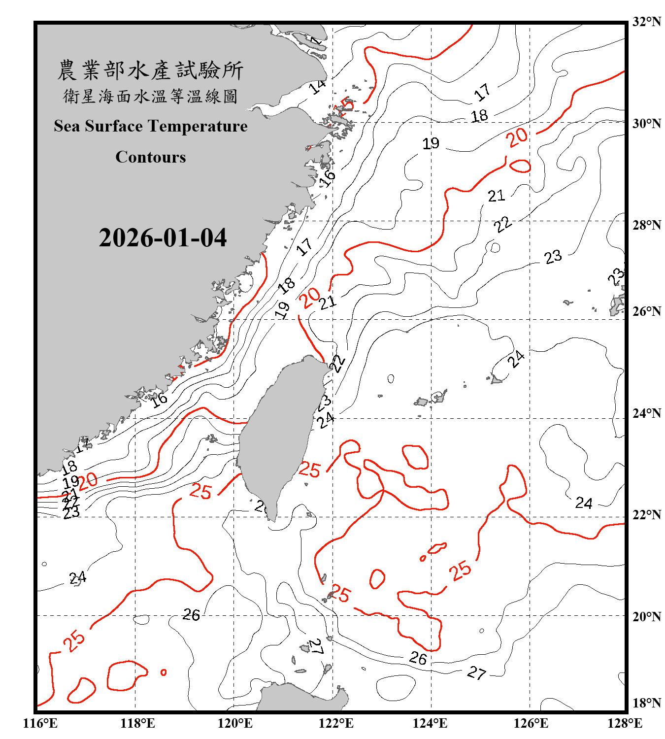 domain-taiwan_20260104090000-JPL-L4_GHRSST-SSTfnd-MUR-GLOB-v02.0-fv04.1.nc_contour_only