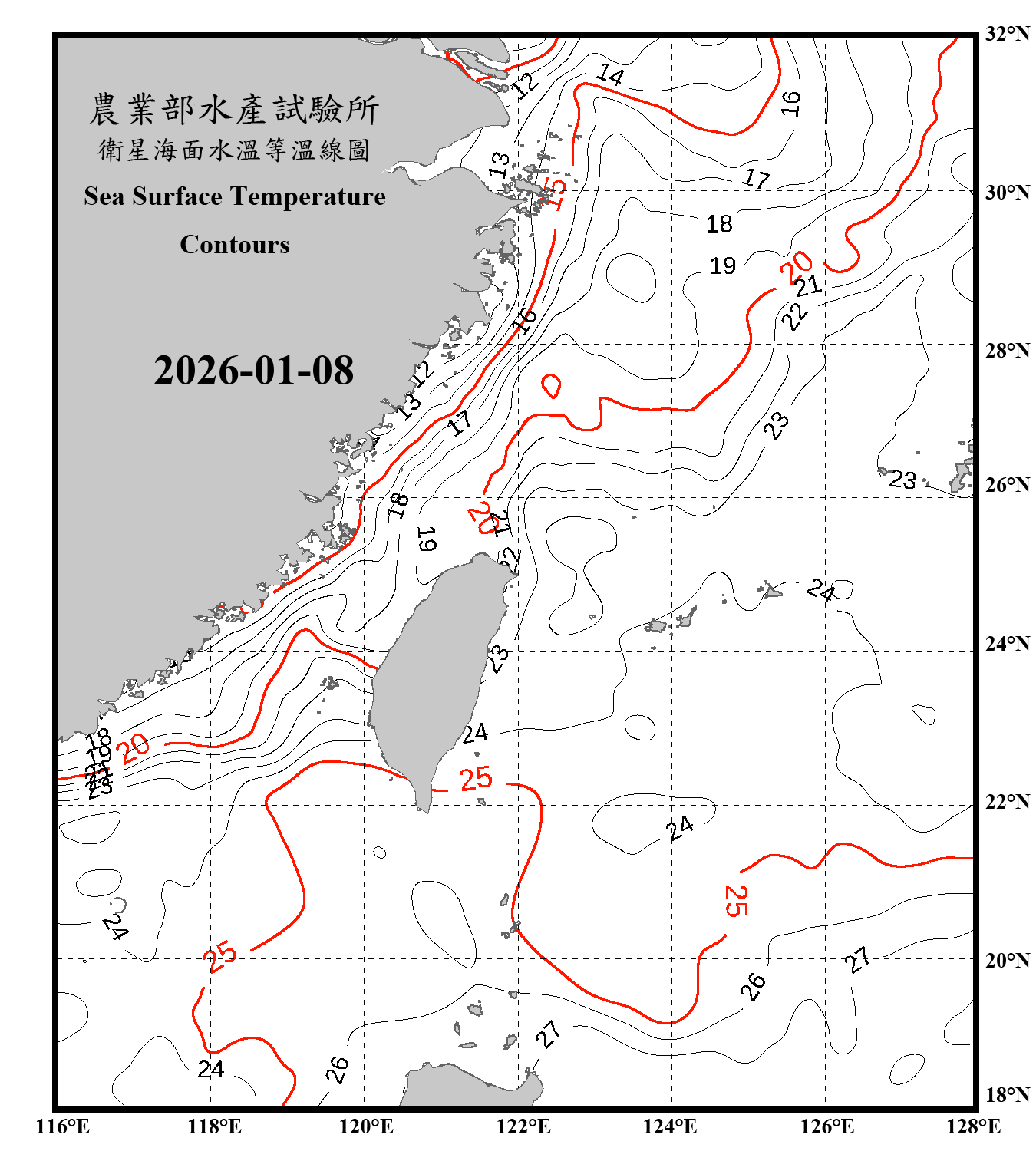 domain-taiwan_20260108090000-JPL-L4_GHRSST-SSTfnd-MUR-GLOB-v02.0-fv04.1.nc_contour_only