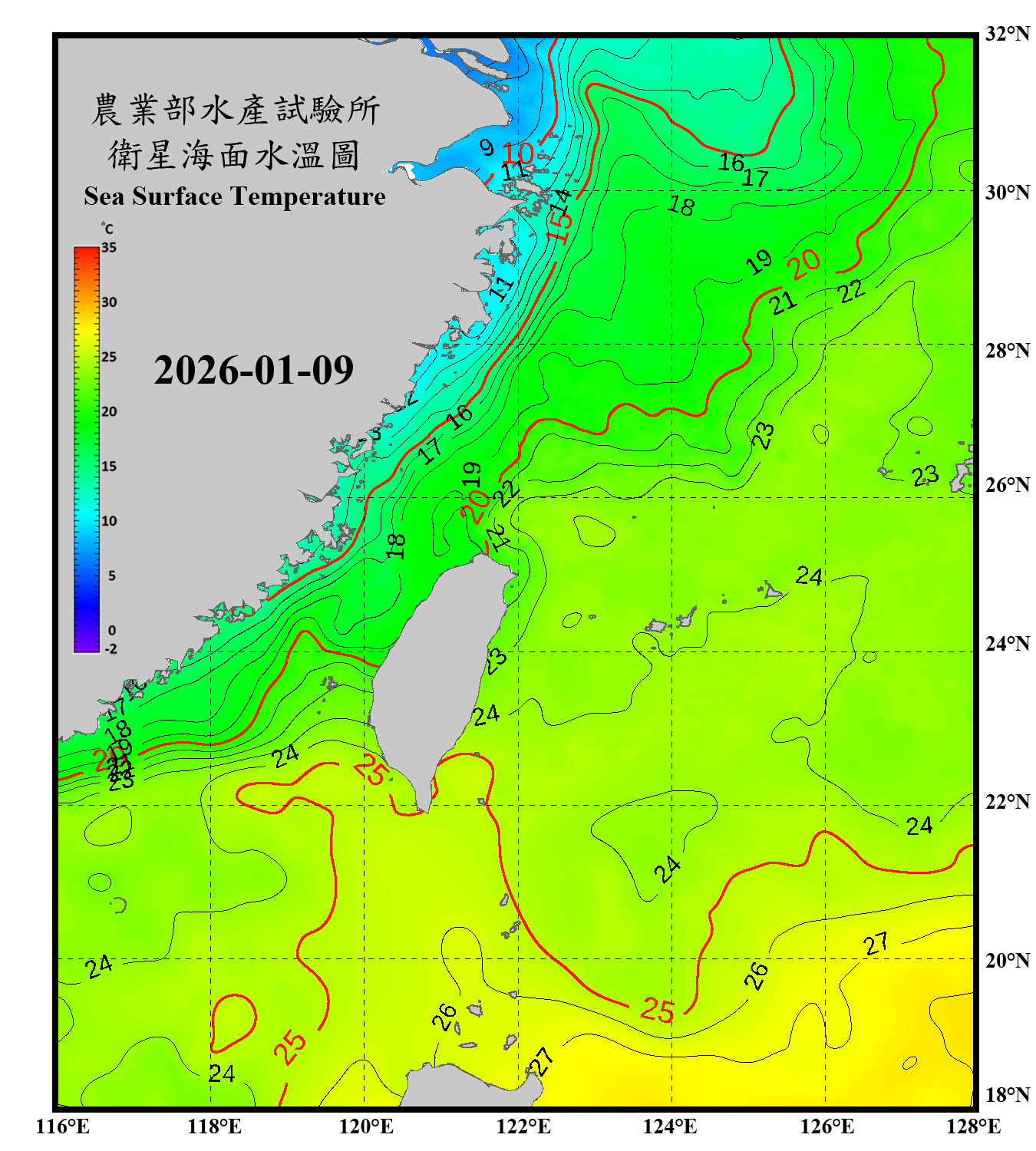 domain-taiwan_20260109090000-JPL-L4_GHRSST-SSTfnd-MUR-GLOB-v02.0-fv04.1.nc_contour