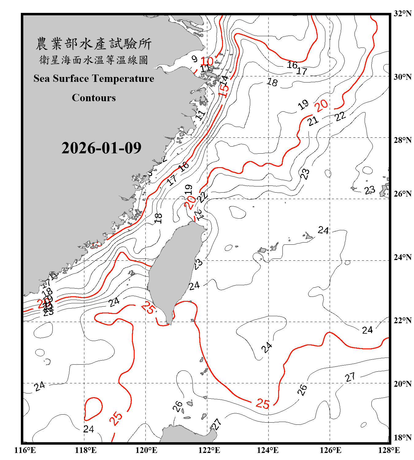 domain-taiwan_20260109090000-JPL-L4_GHRSST-SSTfnd-MUR-GLOB-v02.0-fv04.1.nc_contour_only
