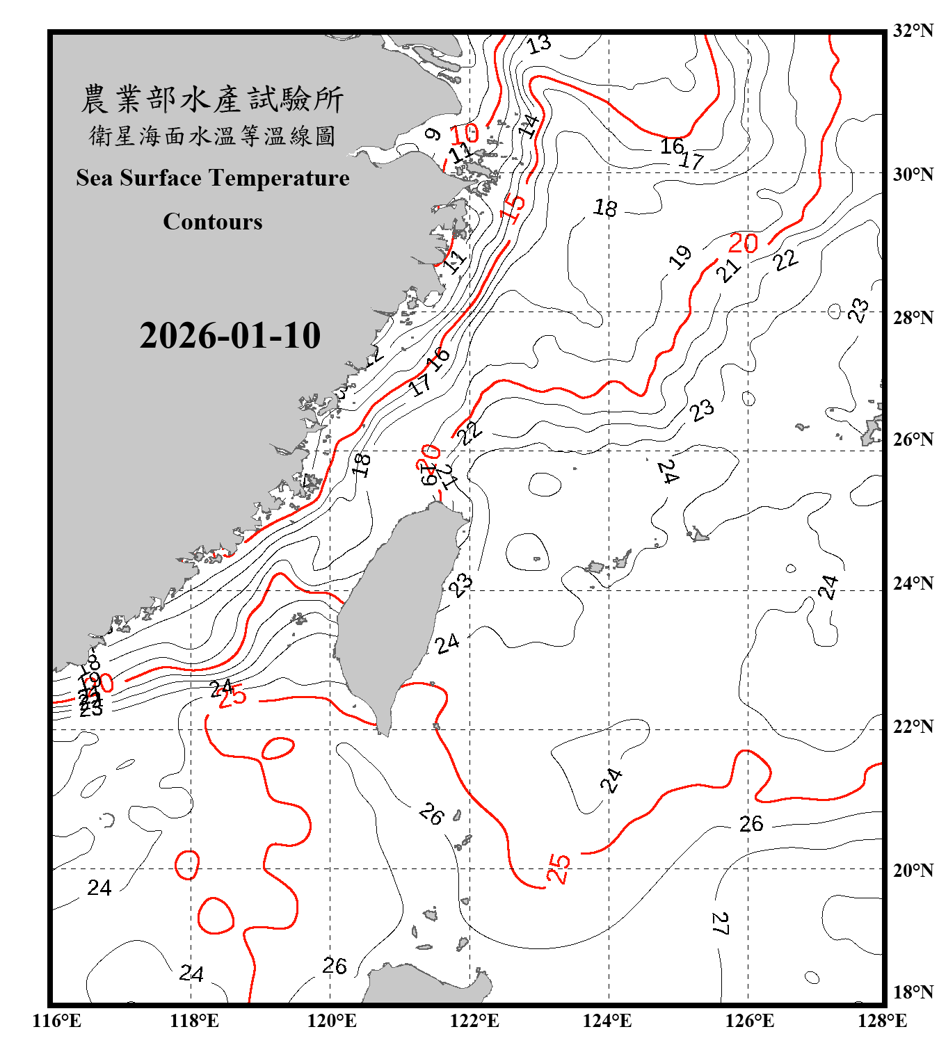 domain-taiwan_20260110090000-JPL-L4_GHRSST-SSTfnd-MUR-GLOB-v02.0-fv04.1.nc_contour_only