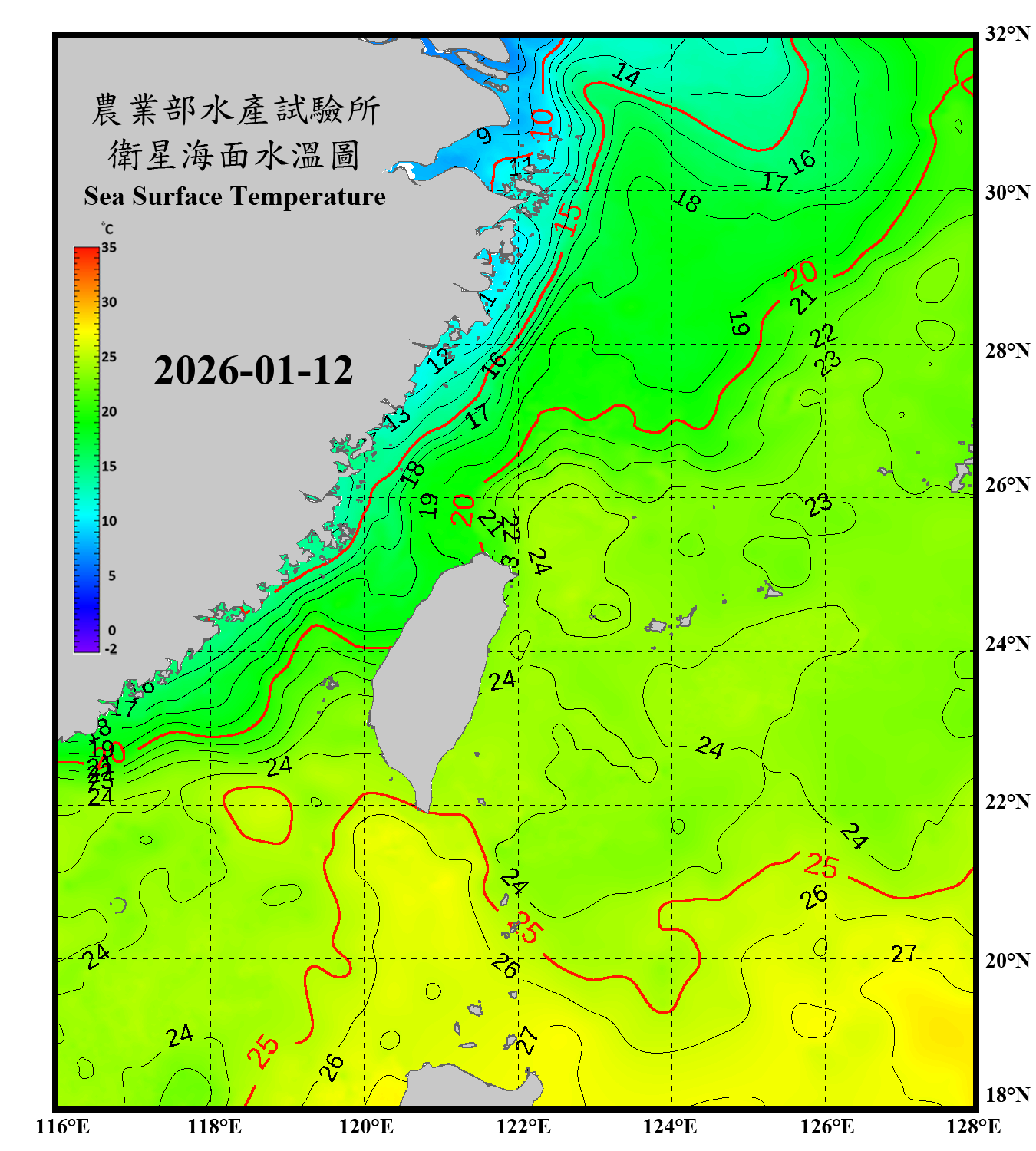 domain-taiwan_20260112090000-JPL-L4_GHRSST-SSTfnd-MUR-GLOB-v02.0-fv04.1.nc_contour