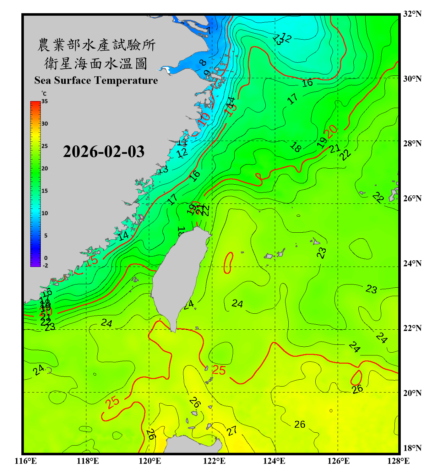 domain-taiwan_20260203090000-JPL-L4_GHRSST-SSTfnd-MUR-GLOB-v02.0-fv04.1.nc_contour