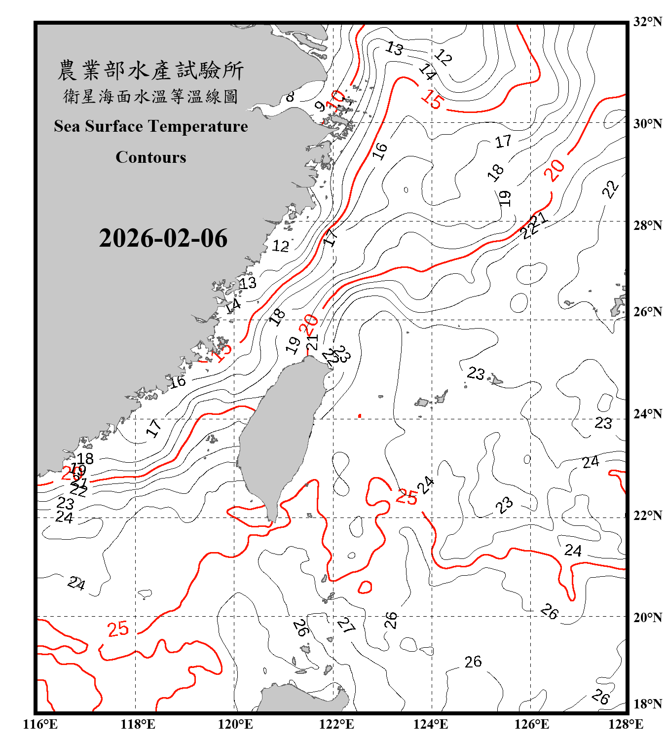 domain-taiwan_20260206090000-JPL-L4_GHRSST-SSTfnd-MUR-GLOB-v02.0-fv04.1.nc_contour_only