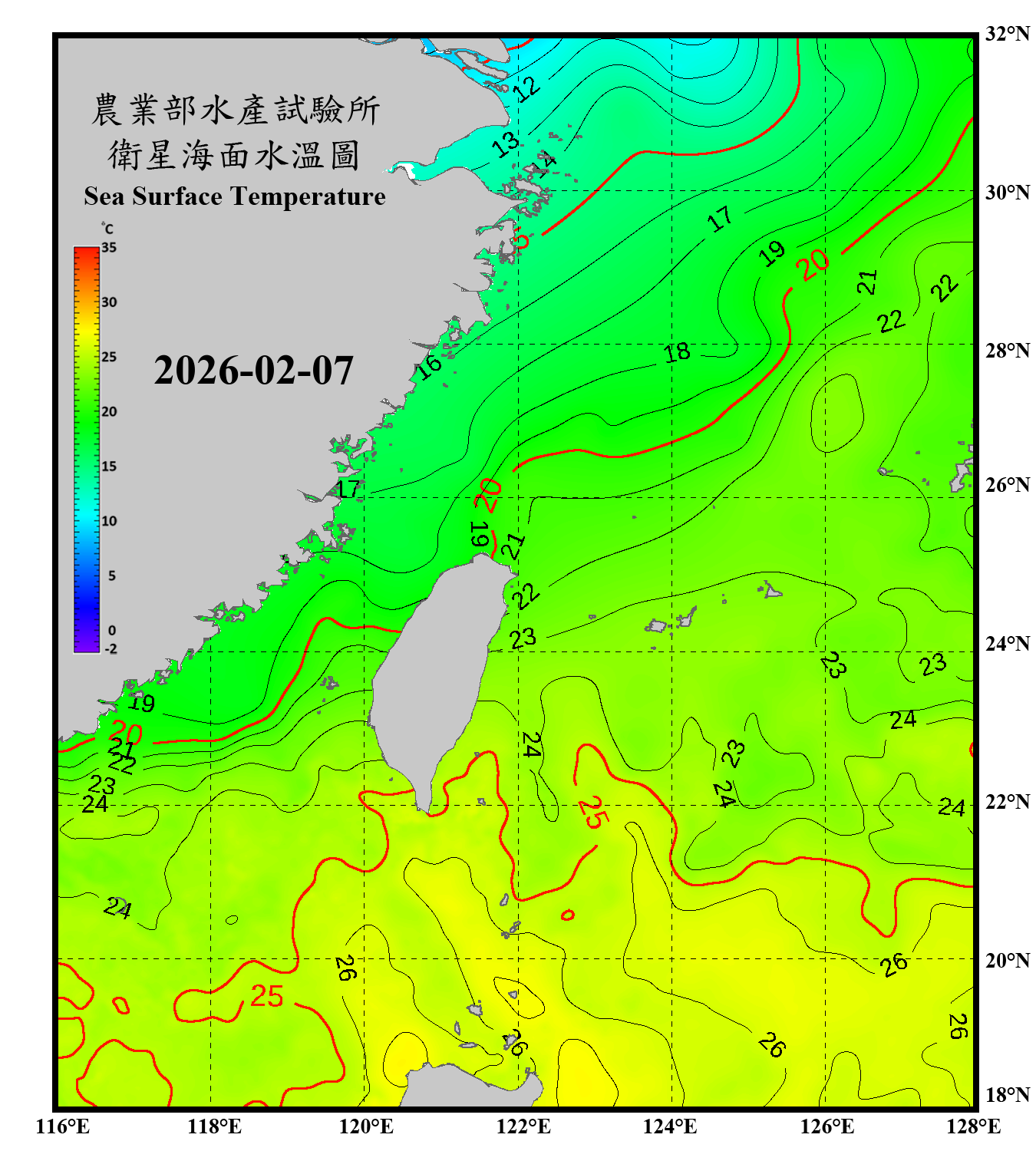 domain-taiwan_20260207090000-JPL-L4_GHRSST-SSTfnd-MUR-GLOB-v02.0-fv04.1.nc_contour