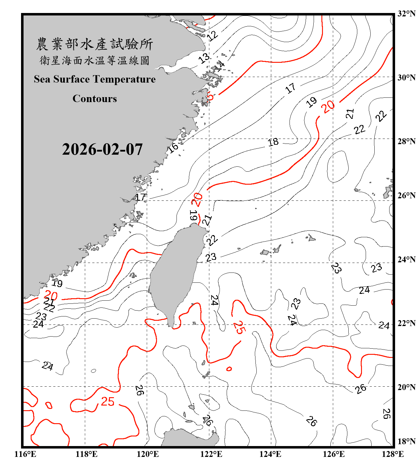 domain-taiwan_20260207090000-JPL-L4_GHRSST-SSTfnd-MUR-GLOB-v02.0-fv04.1.nc_contour_only