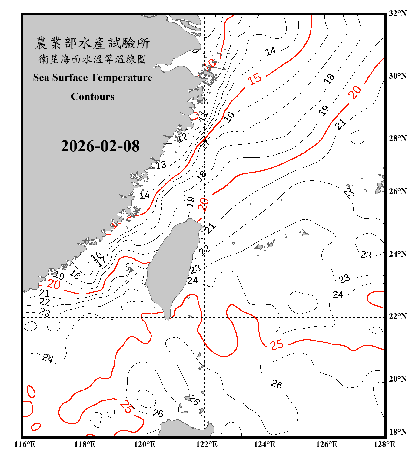 domain-taiwan_20260208090000-JPL-L4_GHRSST-SSTfnd-MUR-GLOB-v02.0-fv04.1.nc_contour_only