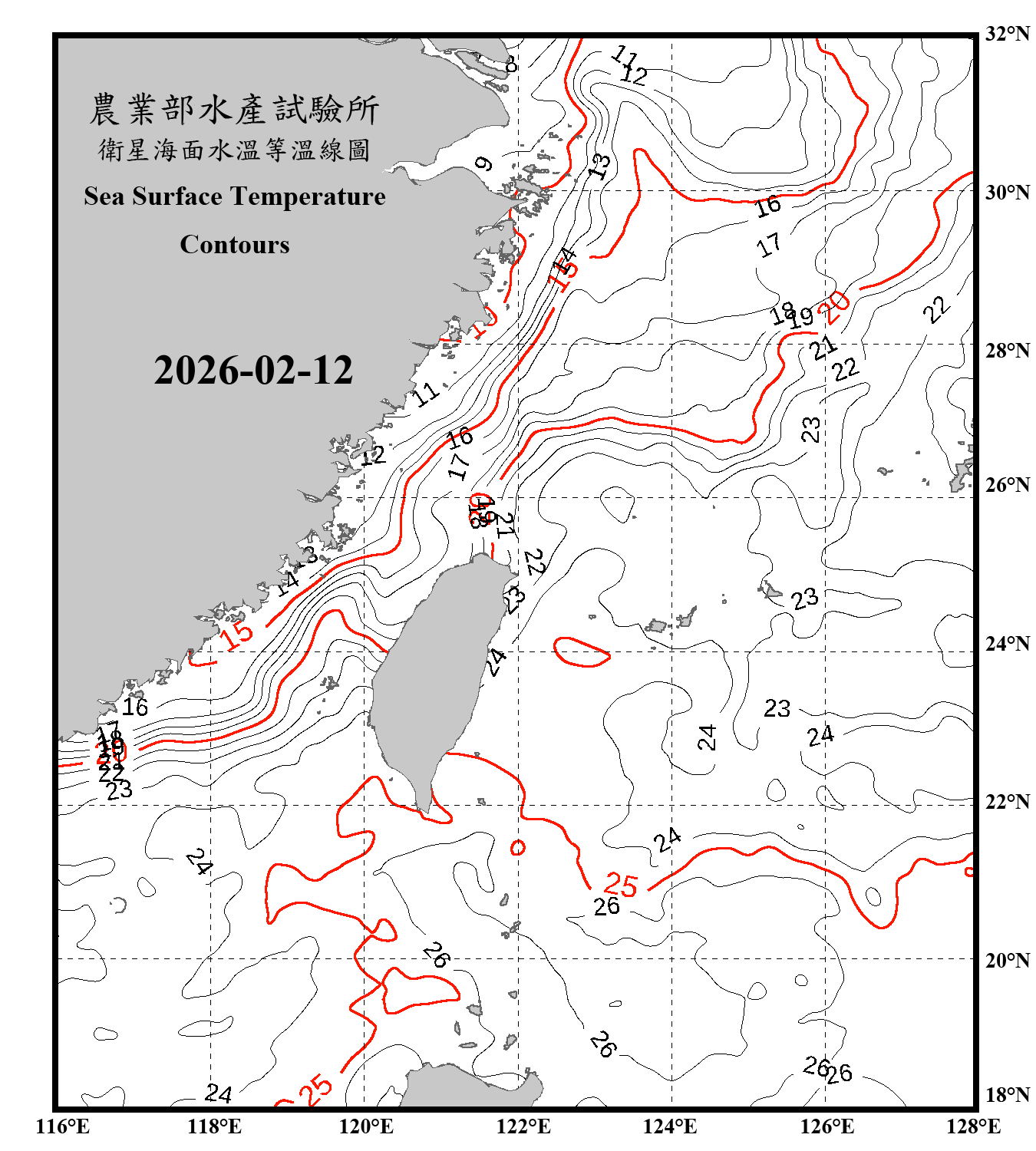 domain-taiwan_20260212090000-JPL-L4_GHRSST-SSTfnd-MUR-GLOB-v02.0-fv04.1.nc_contour_only