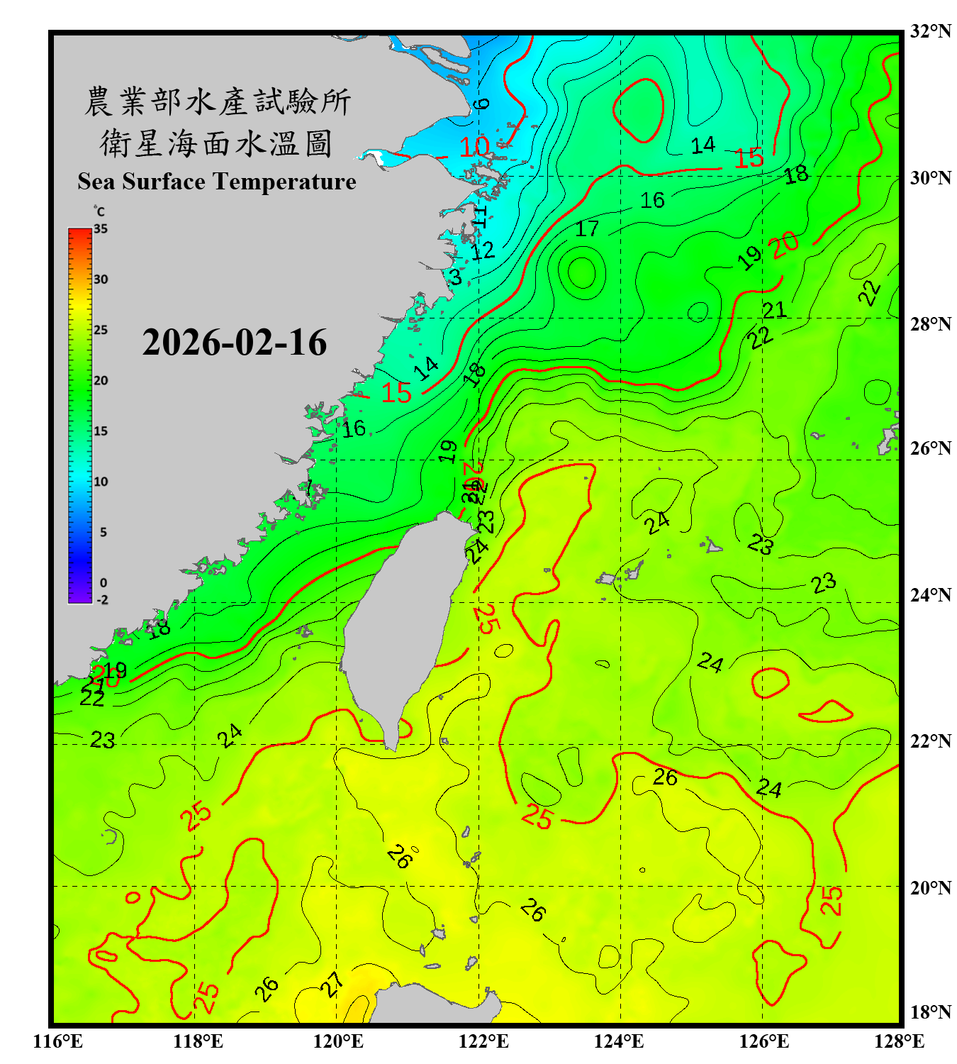 domain-taiwan_20260216090000-JPL-L4_GHRSST-SSTfnd-MUR-GLOB-v02.0-fv04.1.nc_contour