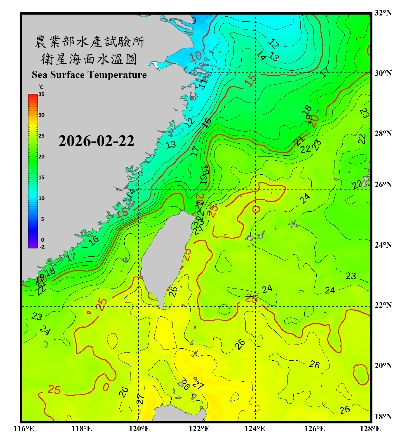 domain-taiwan_20260222090000-JPL-L4_GHRSST-SSTfnd-MUR-GLOB-v02.0-fv04.1.nc_contour