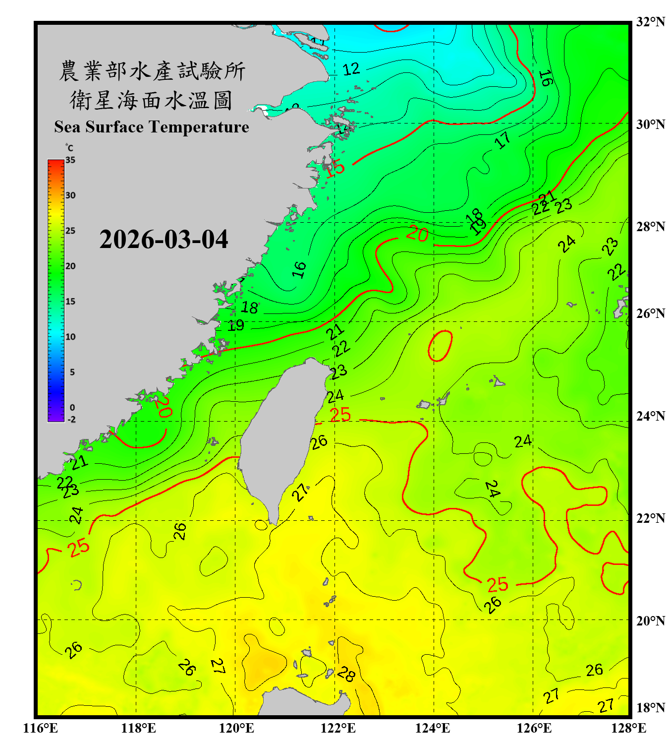 domain-taiwan_20260304090000-JPL-L4_GHRSST-SSTfnd-MUR-GLOB-v02.0-fv04.1.nc_contour