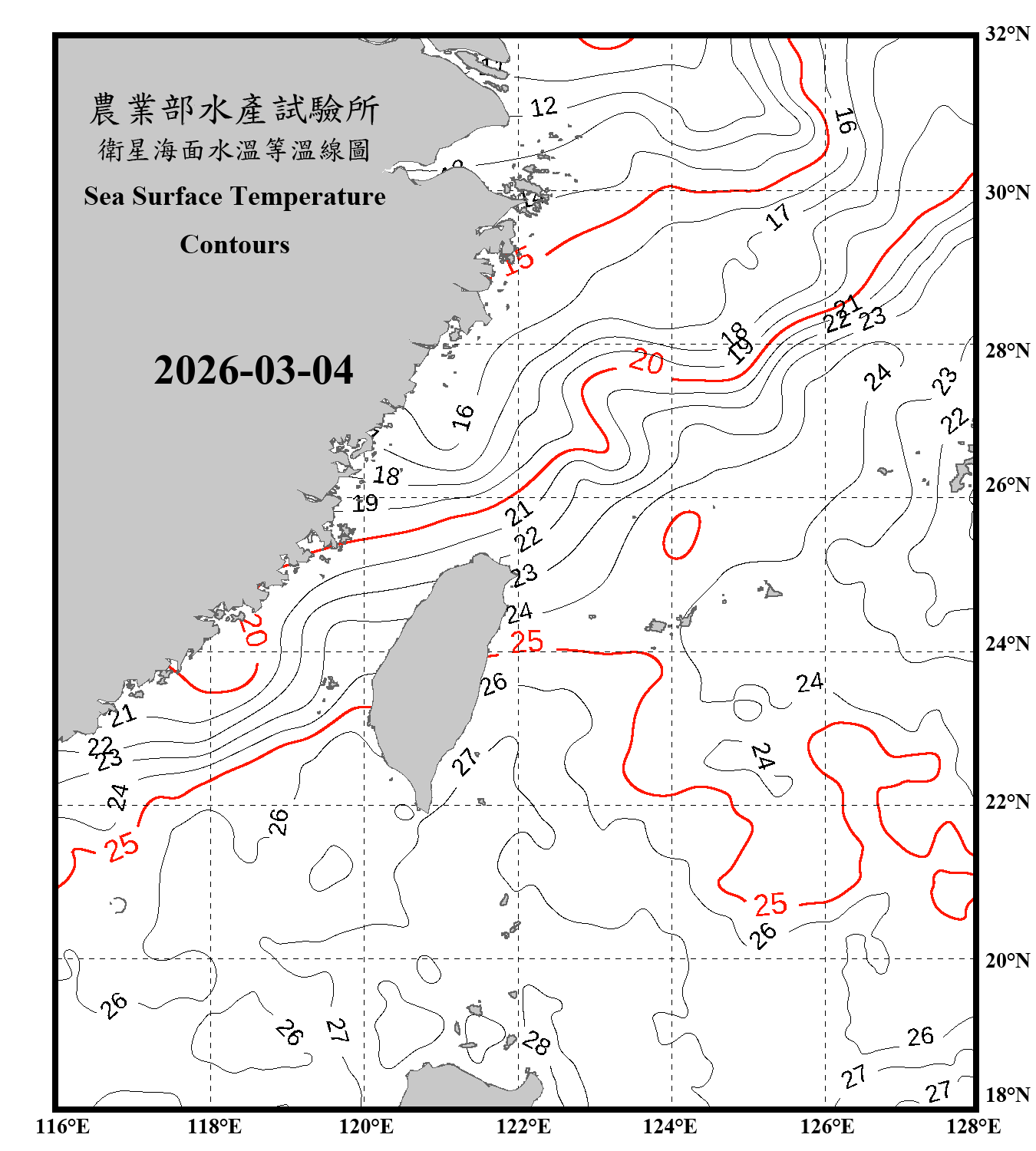 domain-taiwan_20260304090000-JPL-L4_GHRSST-SSTfnd-MUR-GLOB-v02.0-fv04.1.nc_contour_only