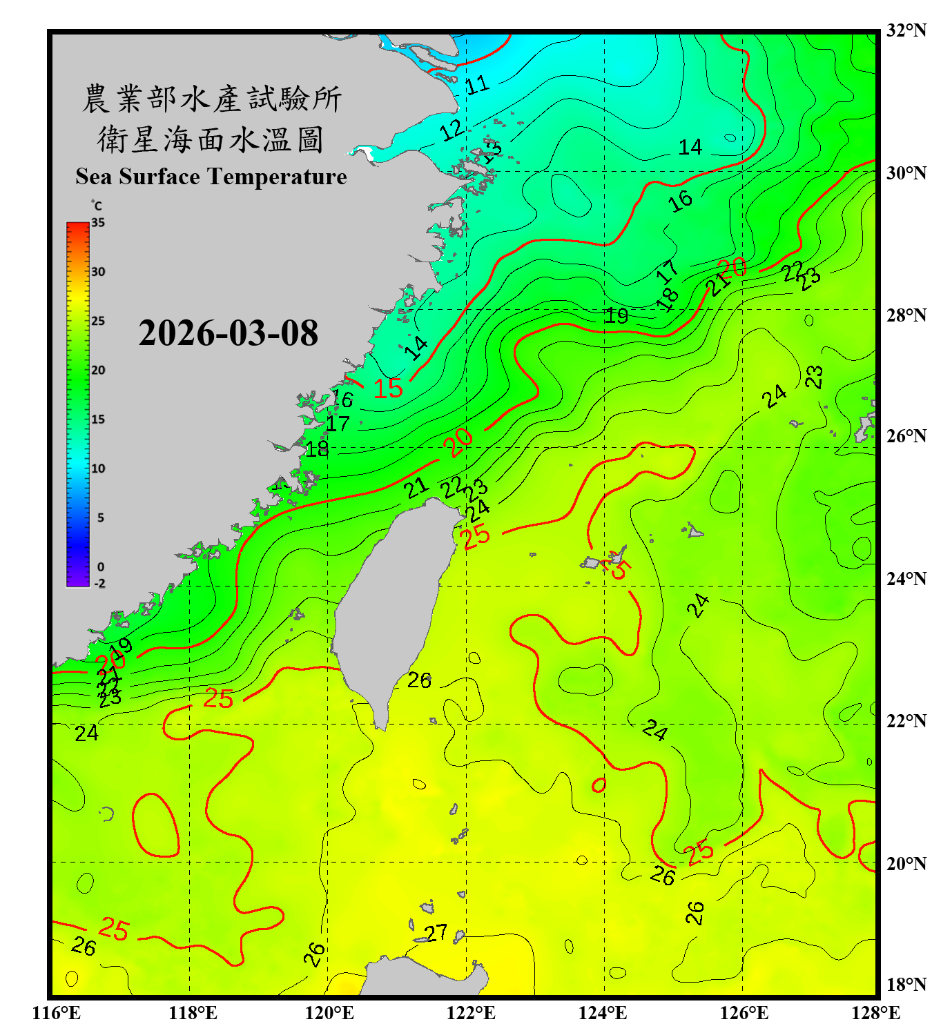 domain-taiwan_20260308090000-JPL-L4_GHRSST-SSTfnd-MUR-GLOB-v02.0-fv04.1.nc_contour