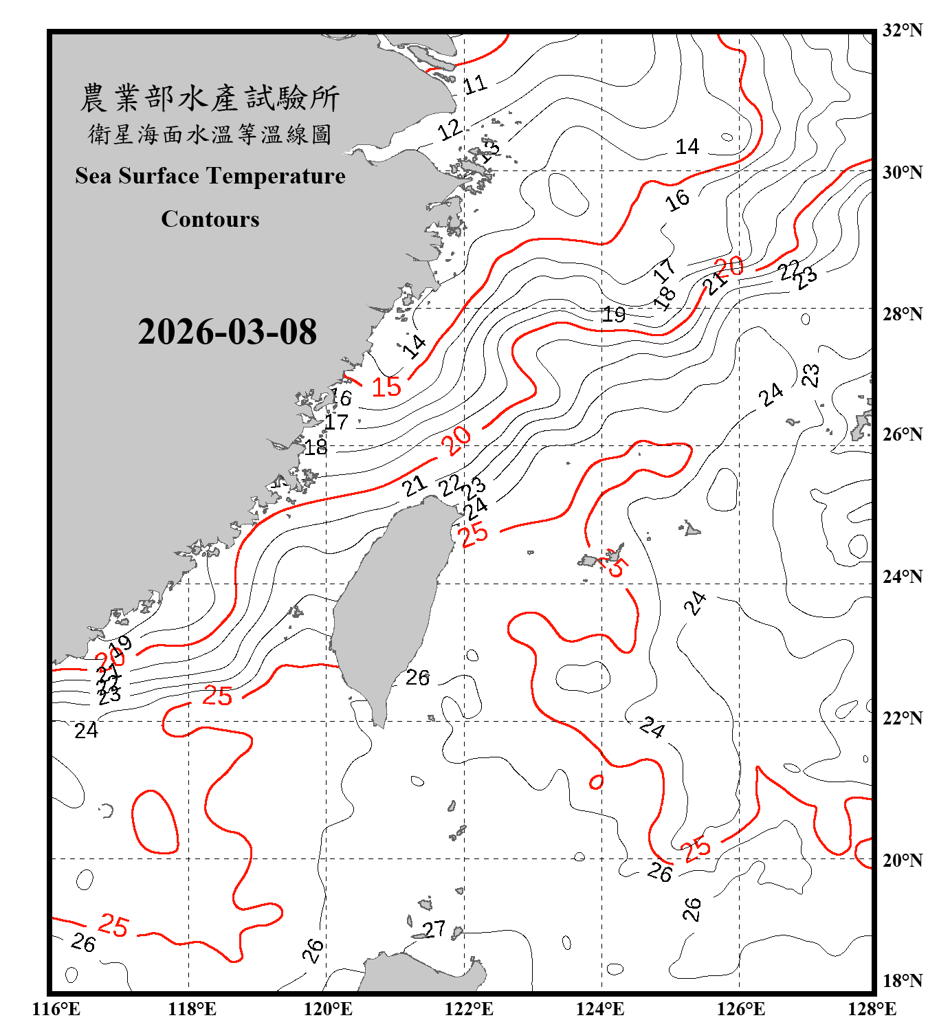 domain-taiwan_20260308090000-JPL-L4_GHRSST-SSTfnd-MUR-GLOB-v02.0-fv04.1.nc_contour_only