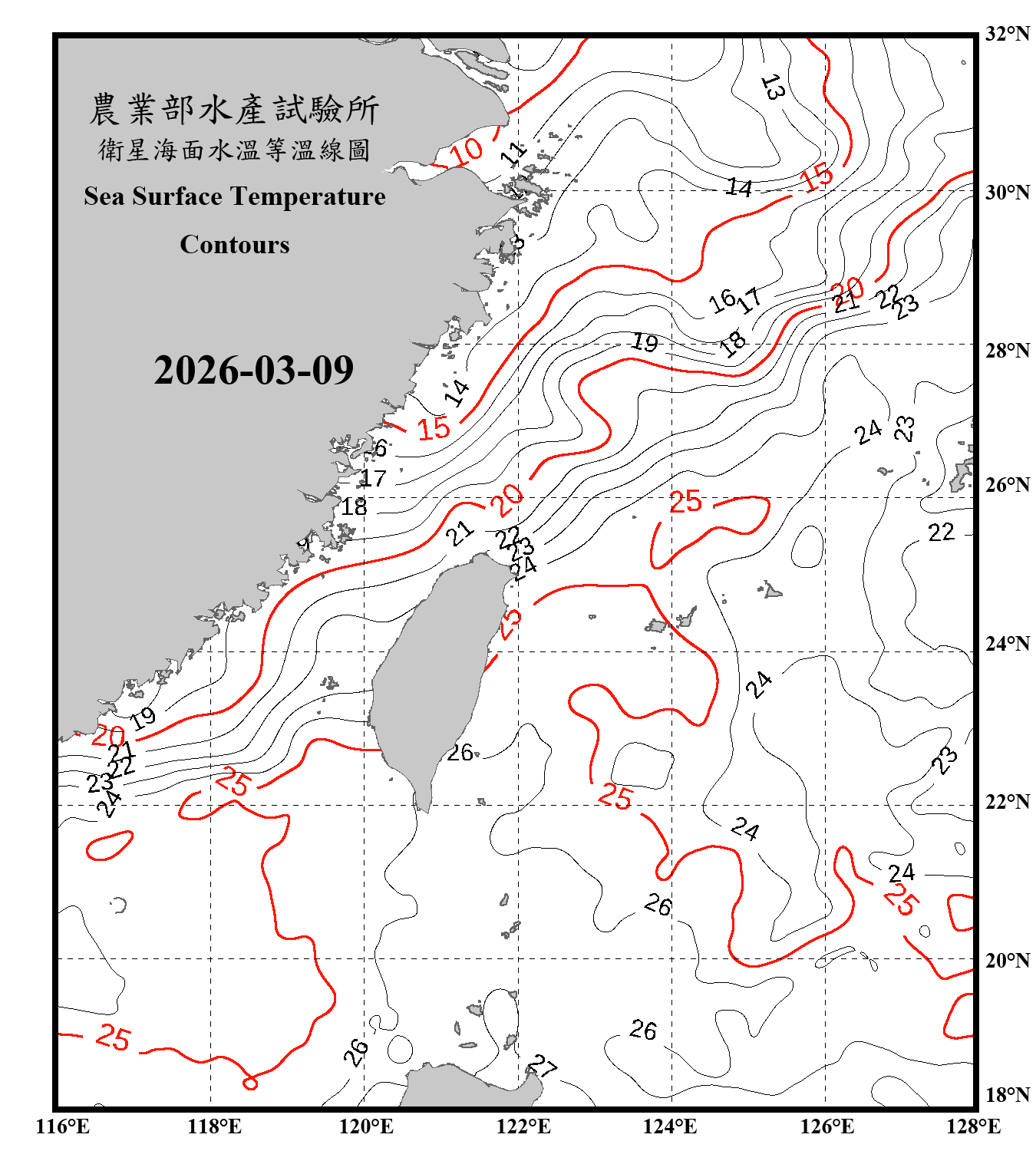 domain-taiwan_20260309090000-JPL-L4_GHRSST-SSTfnd-MUR-GLOB-v02.0-fv04.1.nc_contour_only