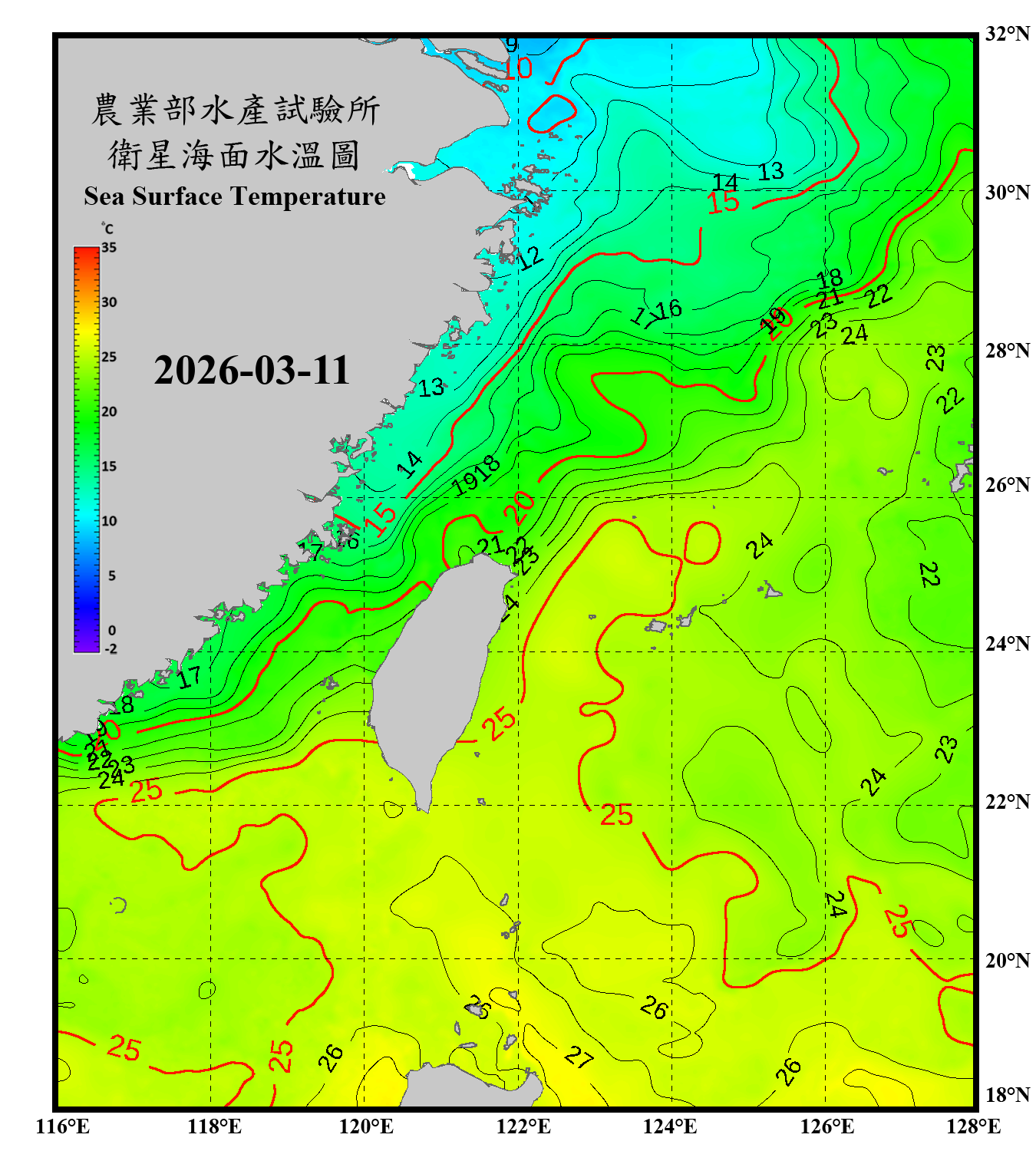 domain-taiwan_20260311090000-JPL-L4_GHRSST-SSTfnd-MUR-GLOB-v02.0-fv04.1.nc_contour