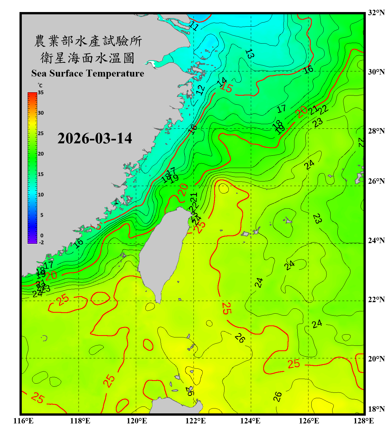 domain-taiwan_20260314090000-JPL-L4_GHRSST-SSTfnd-MUR-GLOB-v02.0-fv04.1.nc_contour