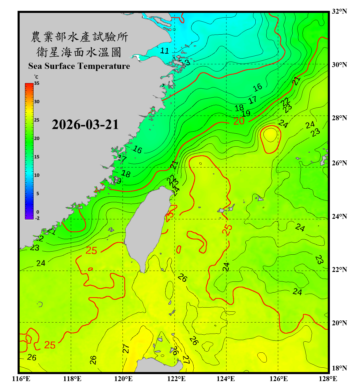 domain-taiwan_20260321090000-JPL-L4_GHRSST-SSTfnd-MUR-GLOB-v02.0-fv04.1.nc_contour