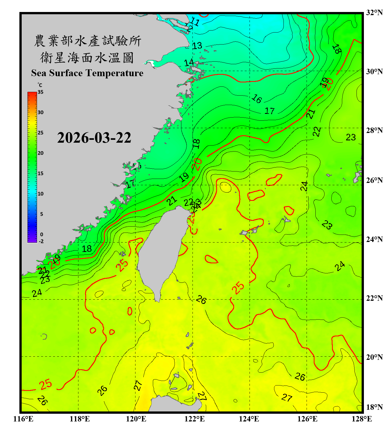 domain-taiwan_20260322090000-JPL-L4_GHRSST-SSTfnd-MUR-GLOB-v02.0-fv04.1.nc_contour
