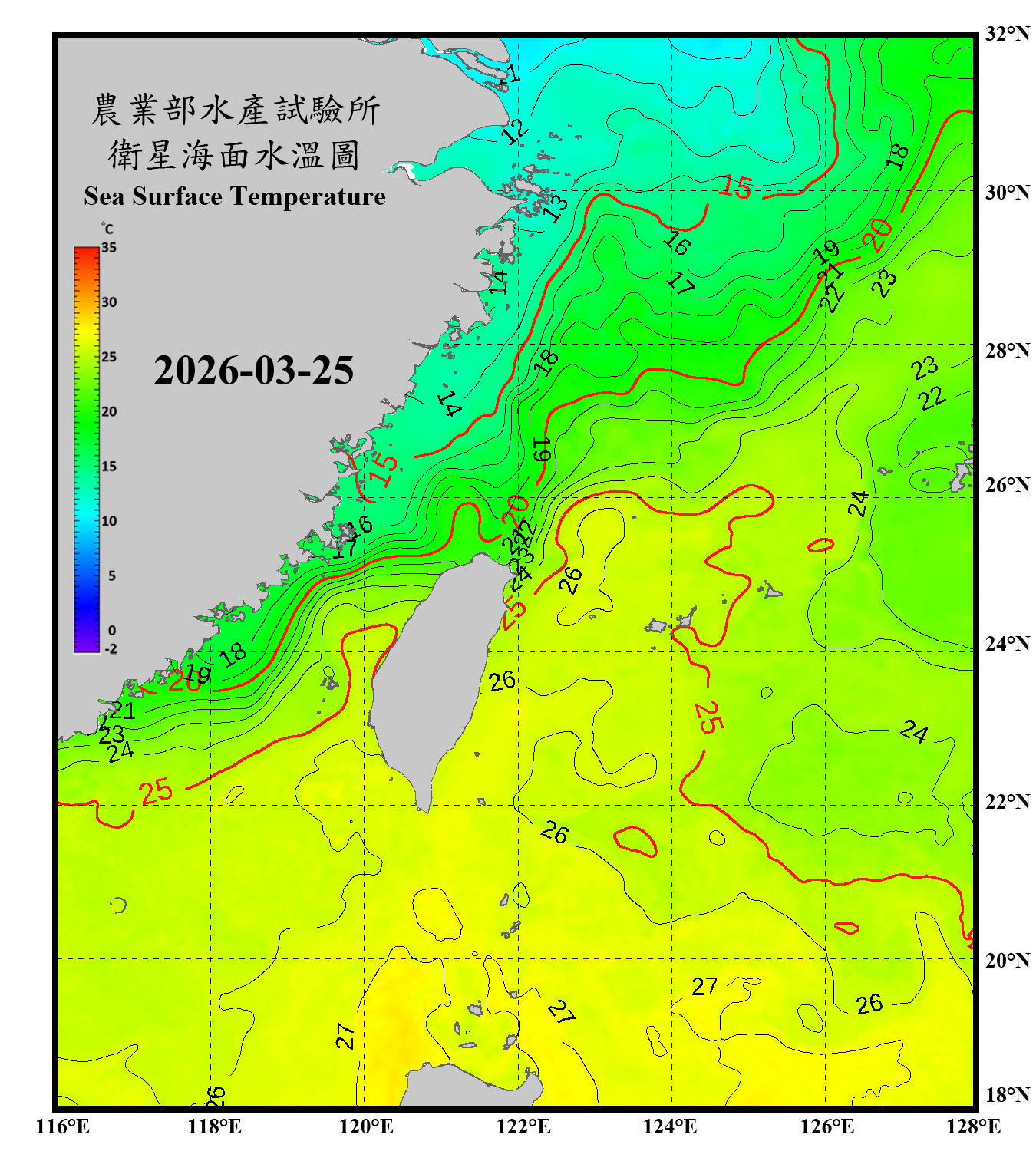 domain-taiwan_20260325090000-JPL-L4_GHRSST-SSTfnd-MUR-GLOB-v02.0-fv04.1.nc_contour