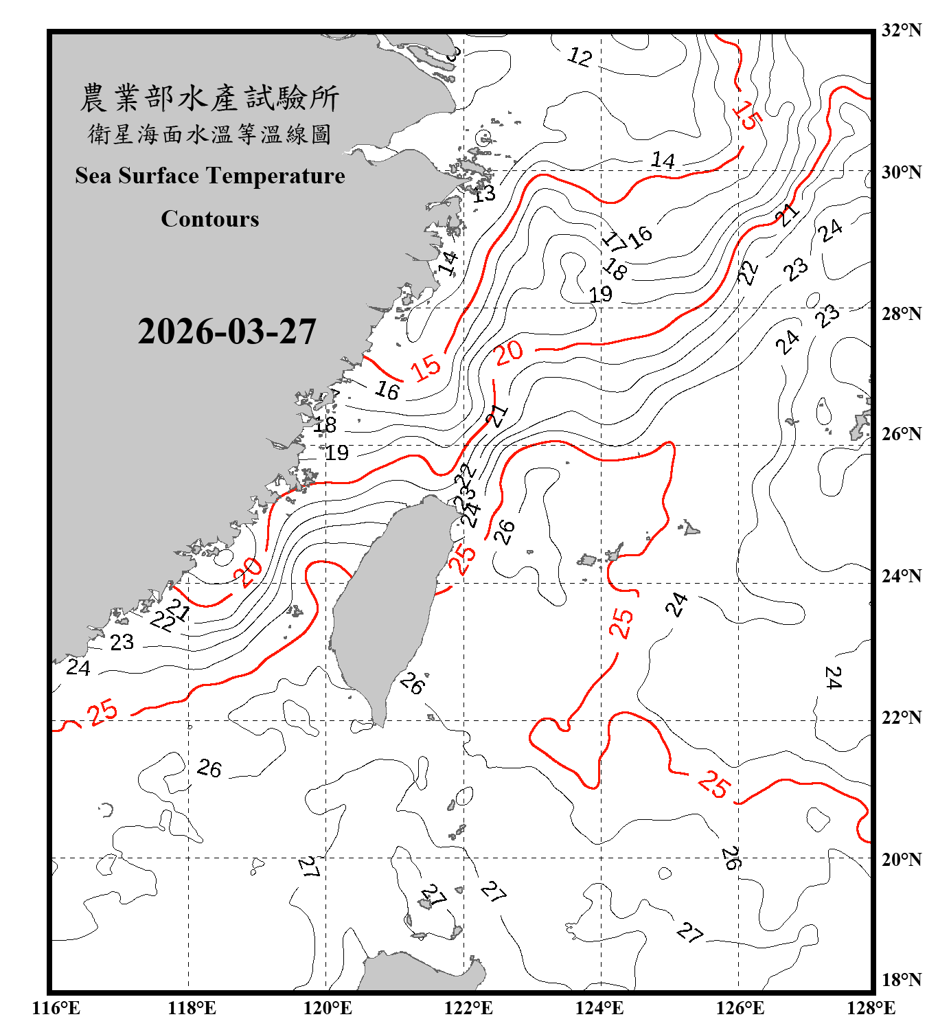 domain-taiwan_20260327090000-JPL-L4_GHRSST-SSTfnd-MUR-GLOB-v02.0-fv04.1.nc_contour_only