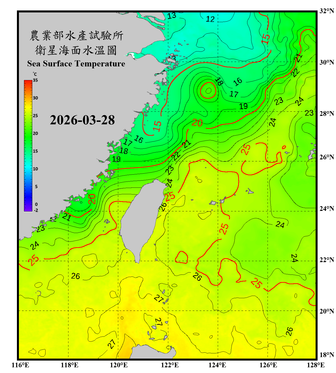 domain-taiwan_20260328090000-JPL-L4_GHRSST-SSTfnd-MUR-GLOB-v02.0-fv04.1.nc_contour