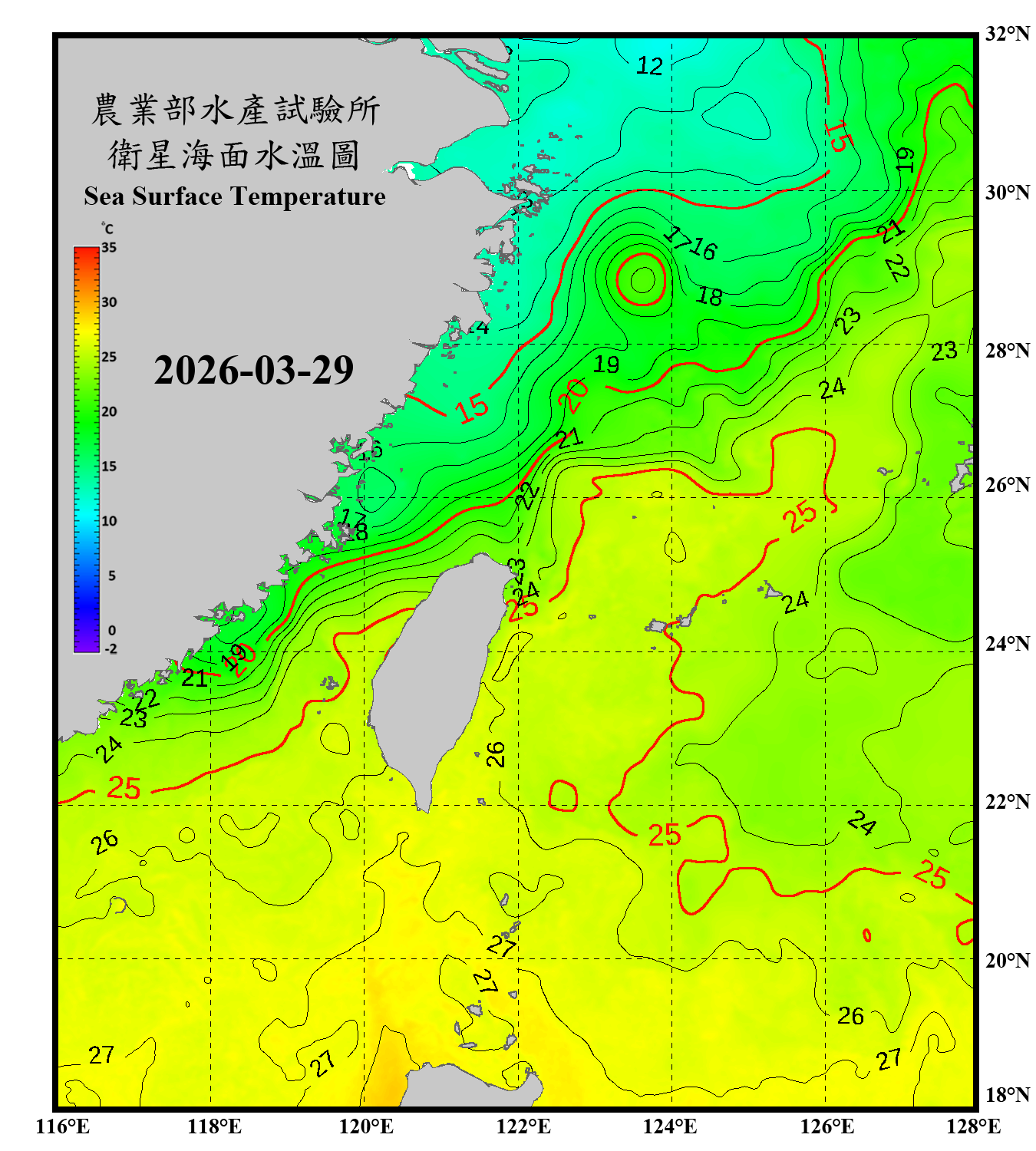 domain-taiwan_20260329090000-JPL-L4_GHRSST-SSTfnd-MUR-GLOB-v02.0-fv04.1.nc_contour