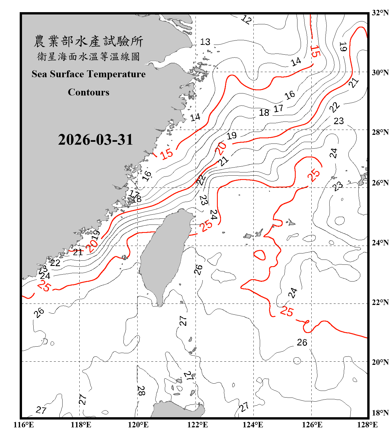 domain-taiwan_20260331090000-JPL-L4_GHRSST-SSTfnd-MUR-GLOB-v02.0-fv04.1.nc_contour_only