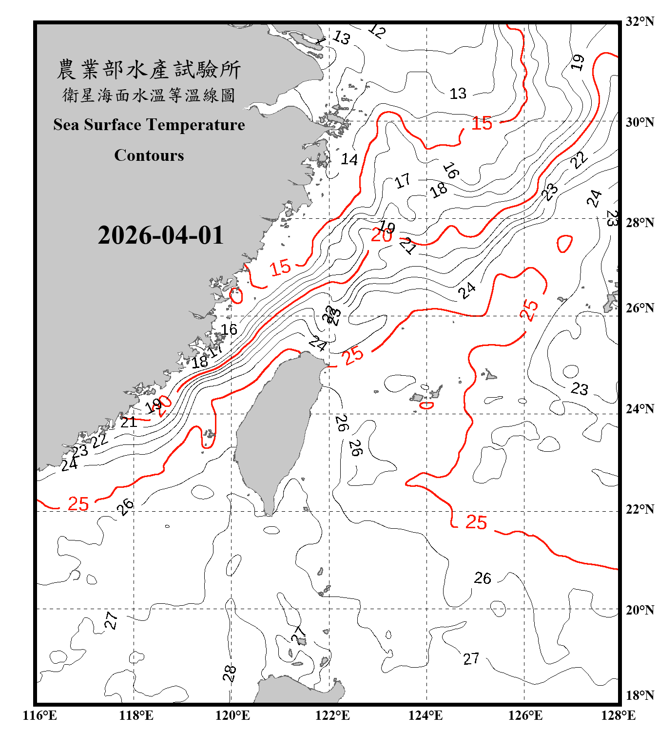 domain-taiwan_20260401090000-JPL-L4_GHRSST-SSTfnd-MUR-GLOB-v02.0-fv04.1.nc_contour_only