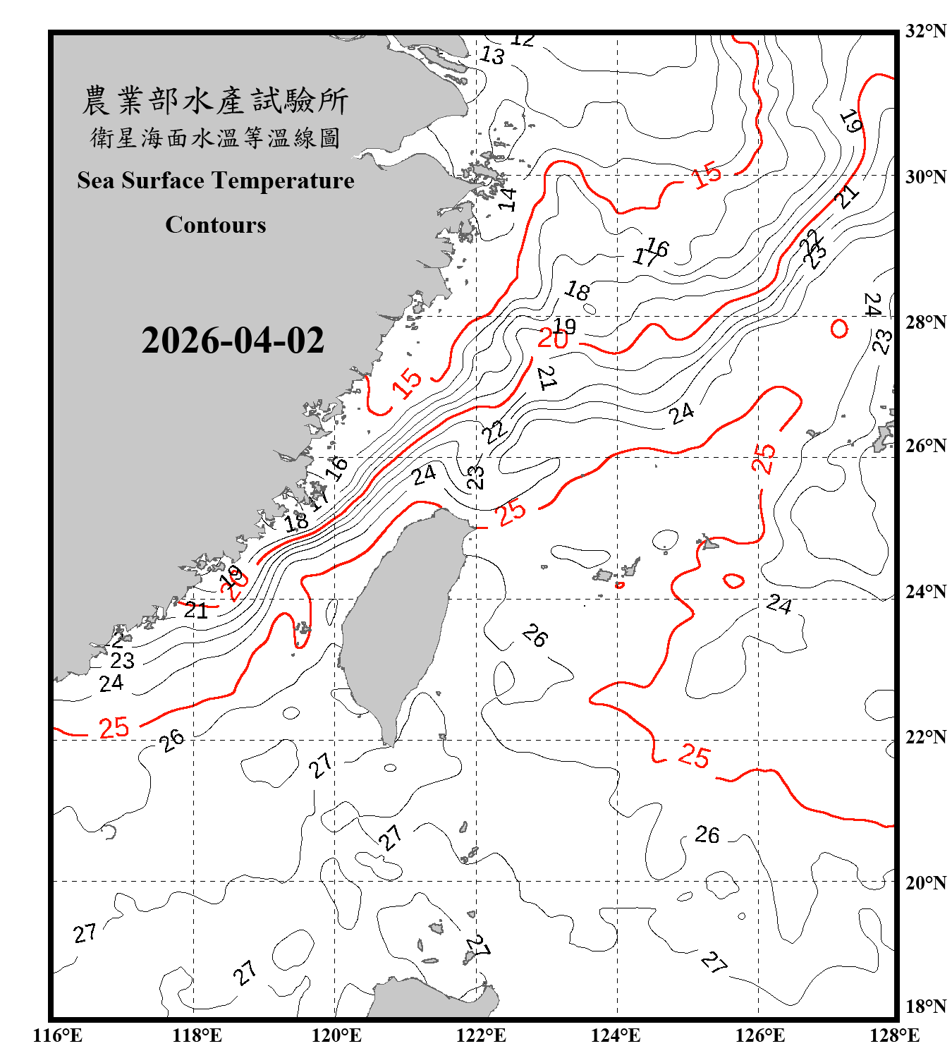 domain-taiwan_20260402090000-JPL-L4_GHRSST-SSTfnd-MUR-GLOB-v02.0-fv04.1.nc_contour_only