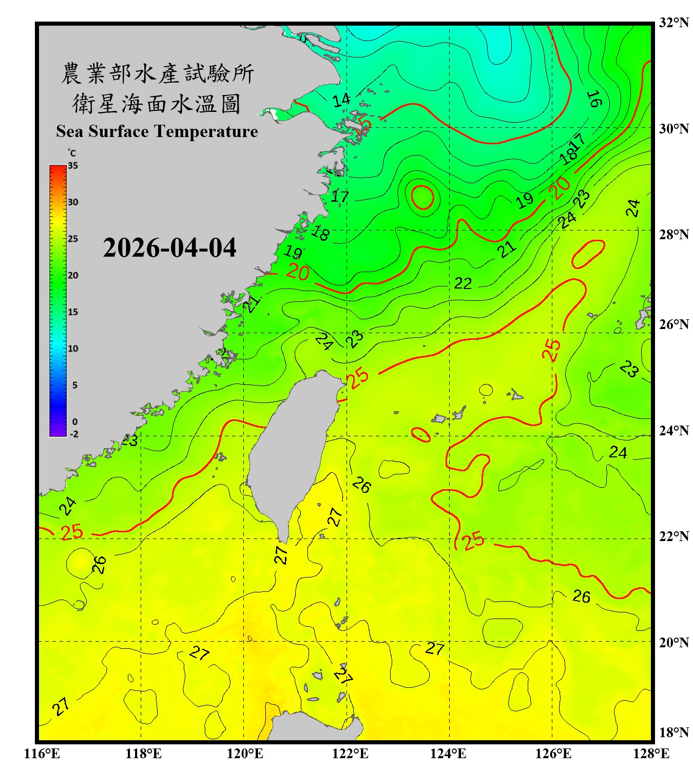 domain-taiwan_20260404090000-JPL-L4_GHRSST-SSTfnd-MUR-GLOB-v02.0-fv04.1.nc_contour